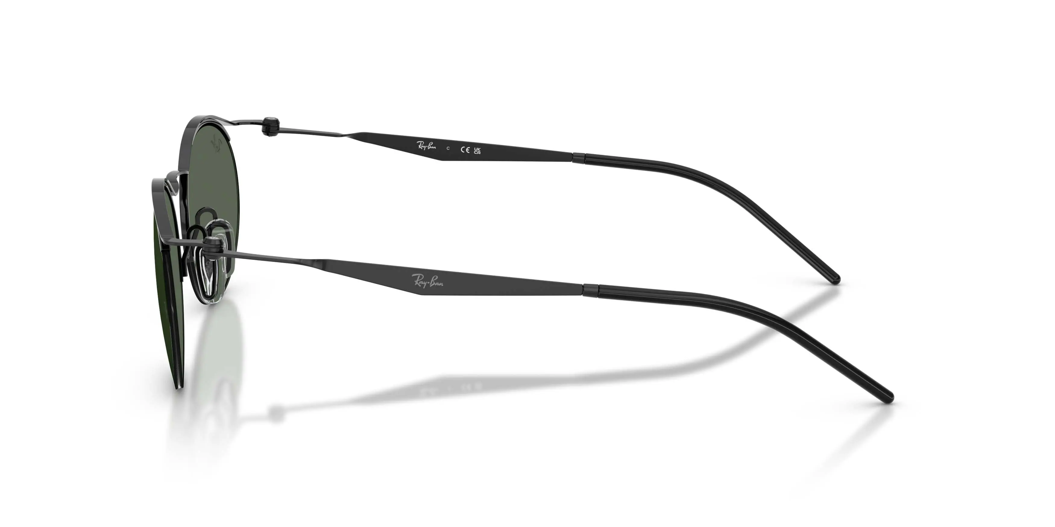Ray-Ban RB8551 Dark Green Sunglasses - Black - DK GREY