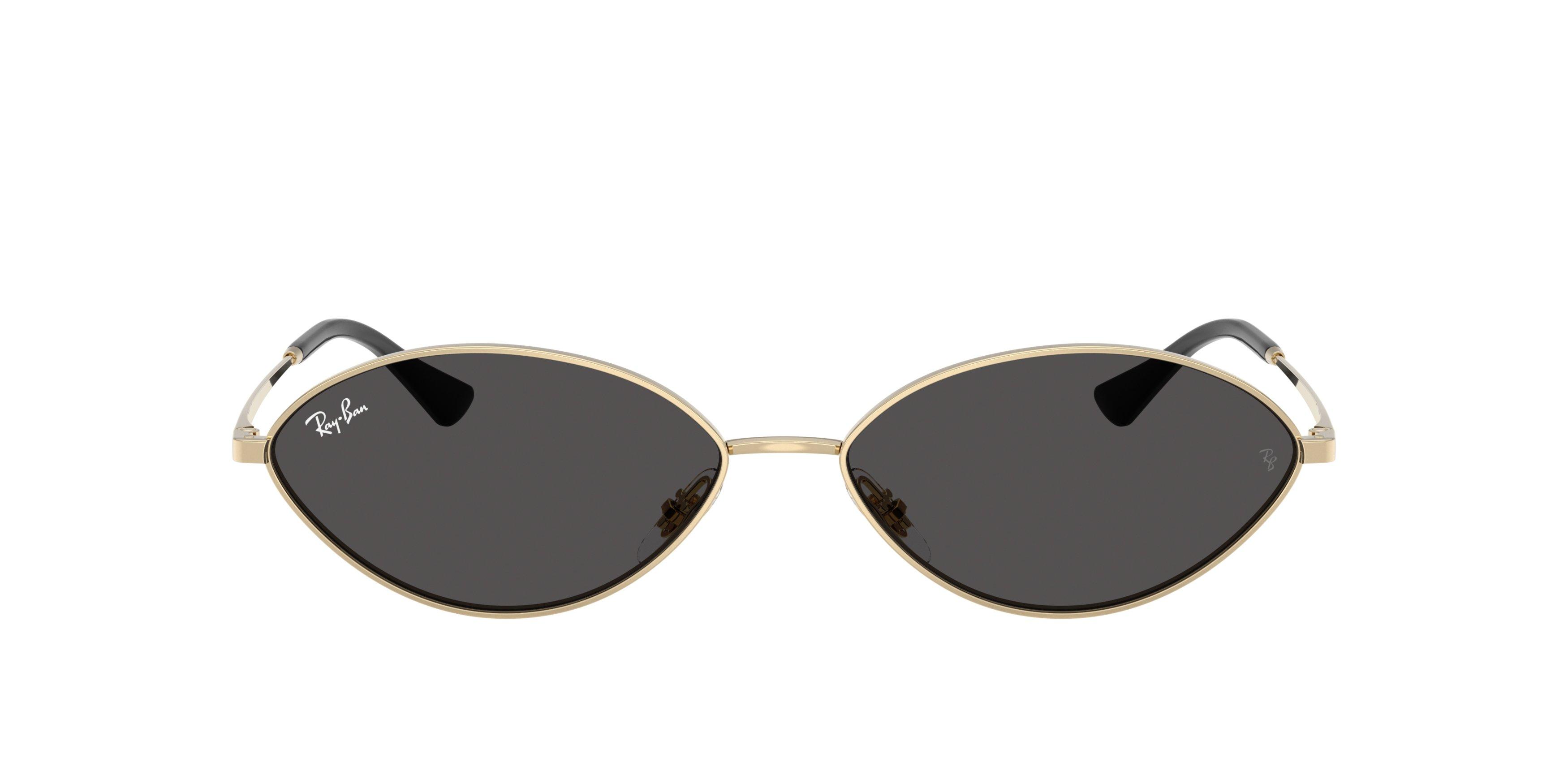 Ray-Ban Kai Grey Sunglasses - Gold - GOLD/GREY Thumbnail View 3