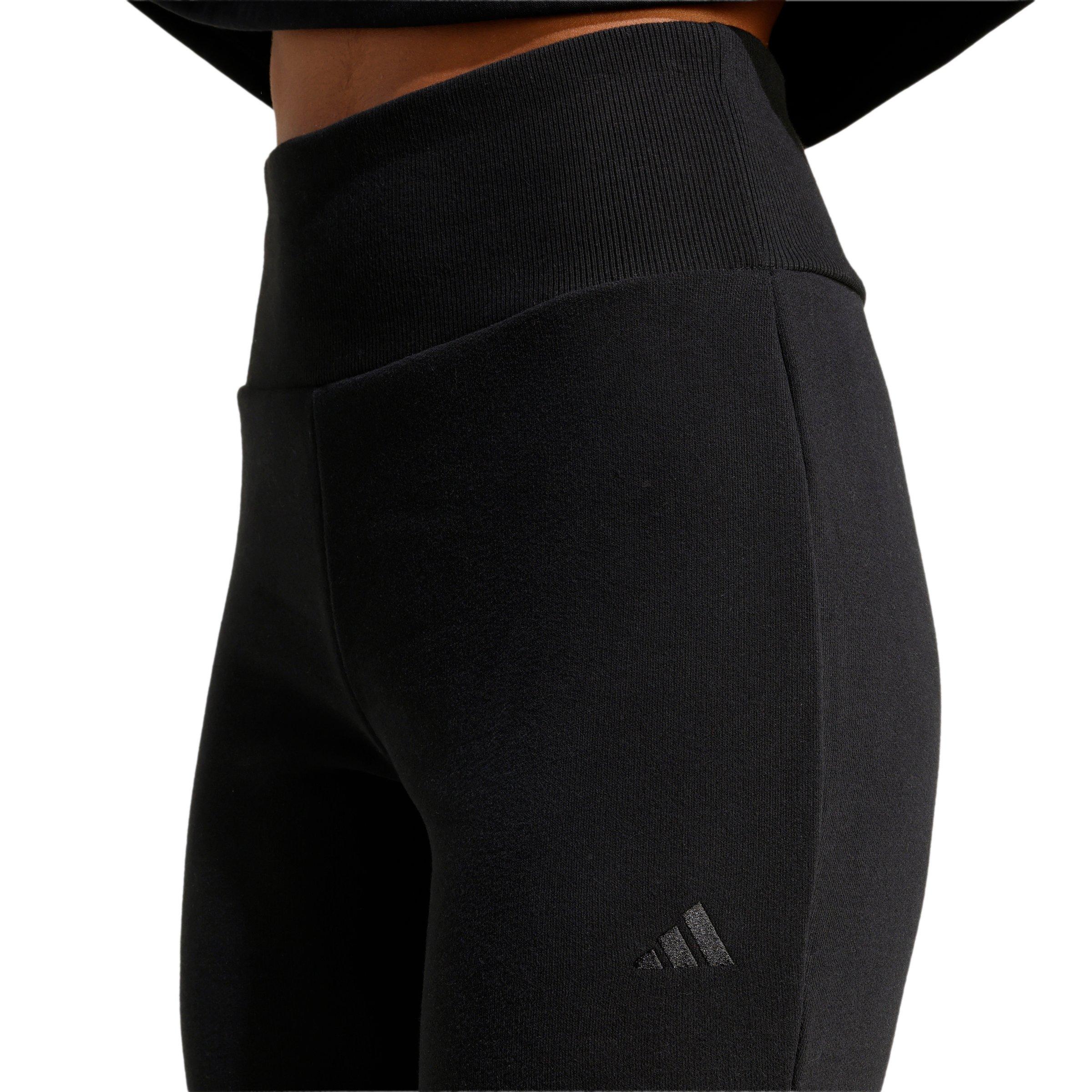 adidas Women's Seasonal Essentials French Terry Flared Pants - Black - BLACK Thumbnail View 3