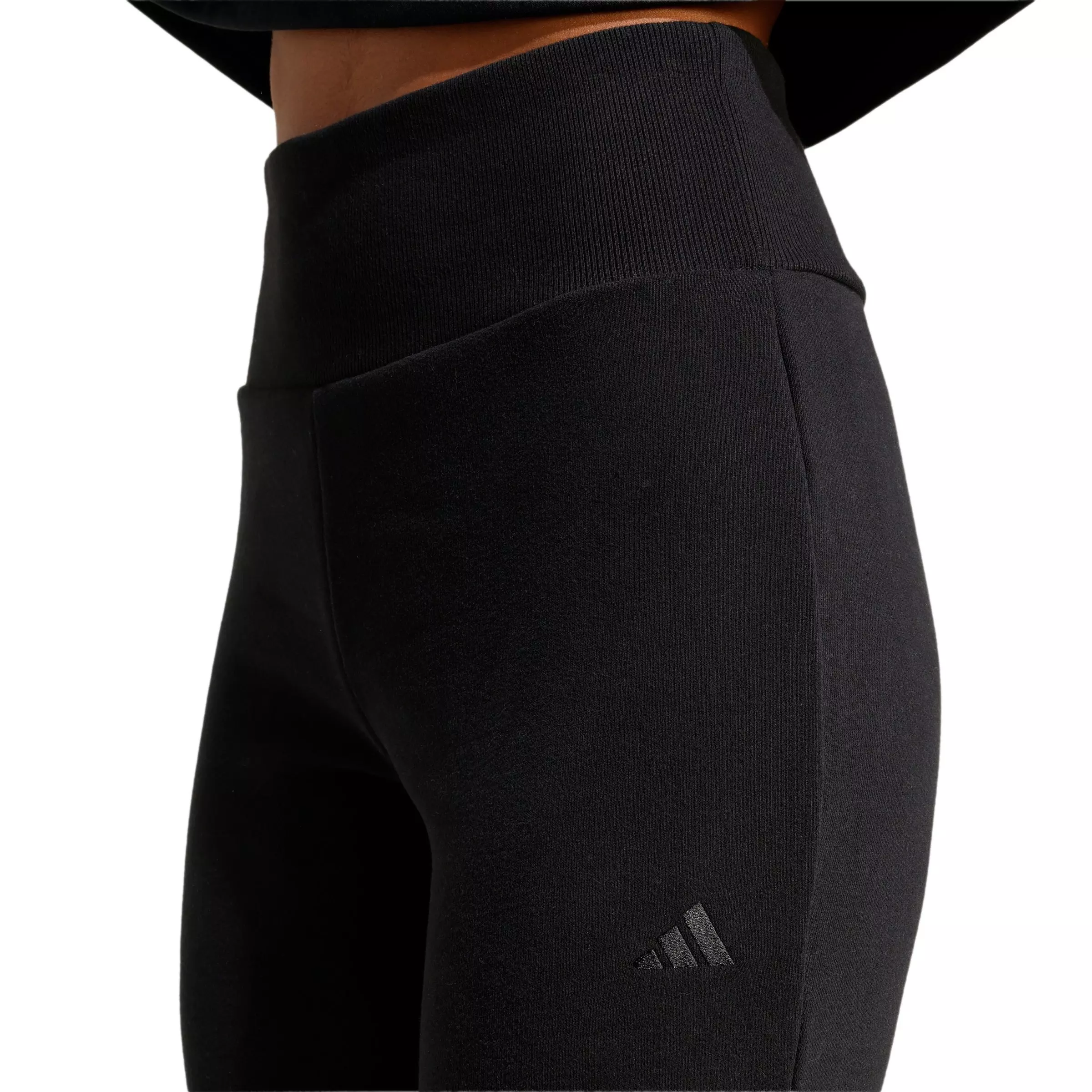 adidas Women's Seasonal Essentials French Terry Flared Pants - Black - BLACK