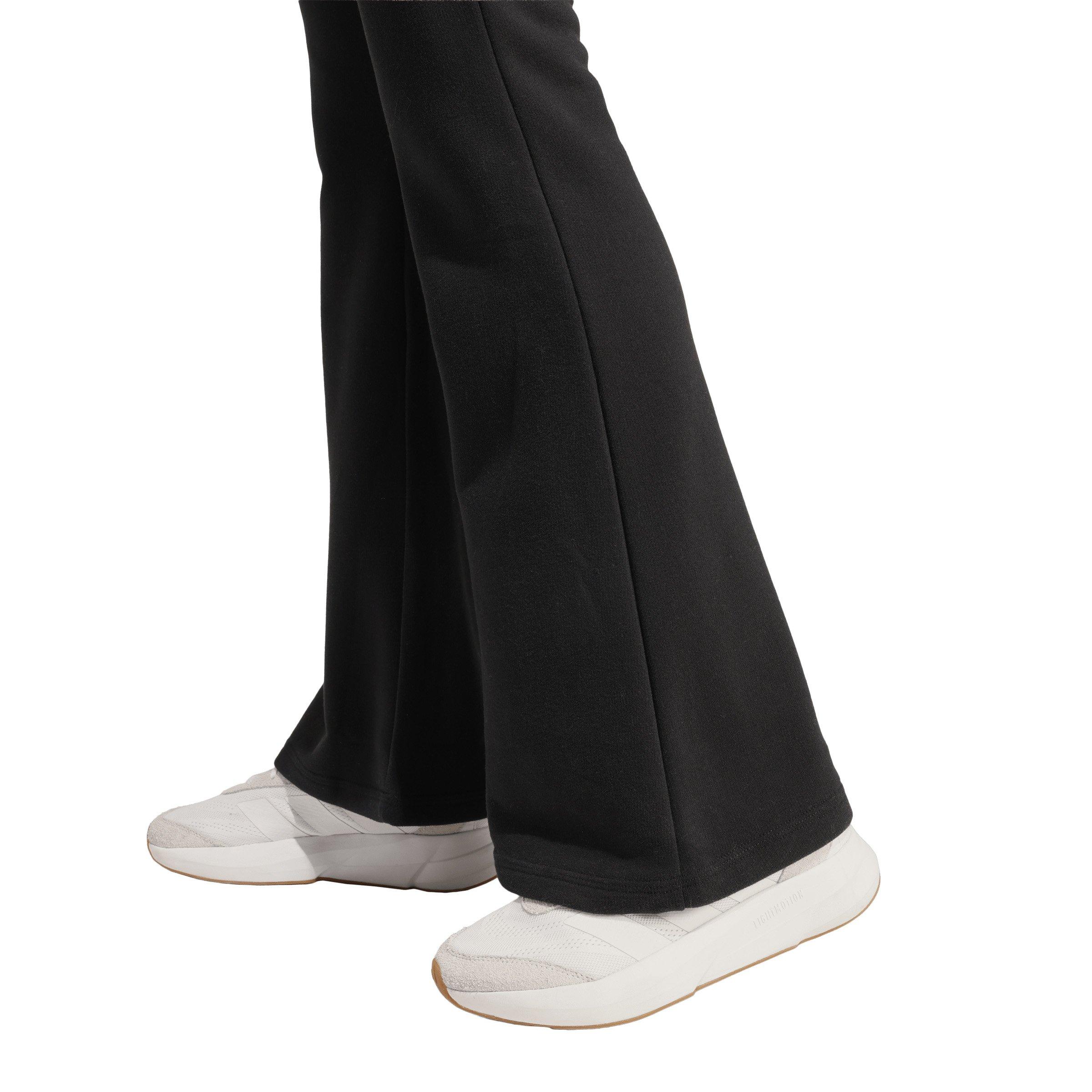 adidas Women's Seasonal Essentials French Terry Flared Pants - Black - BLACK Thumbnail View 4