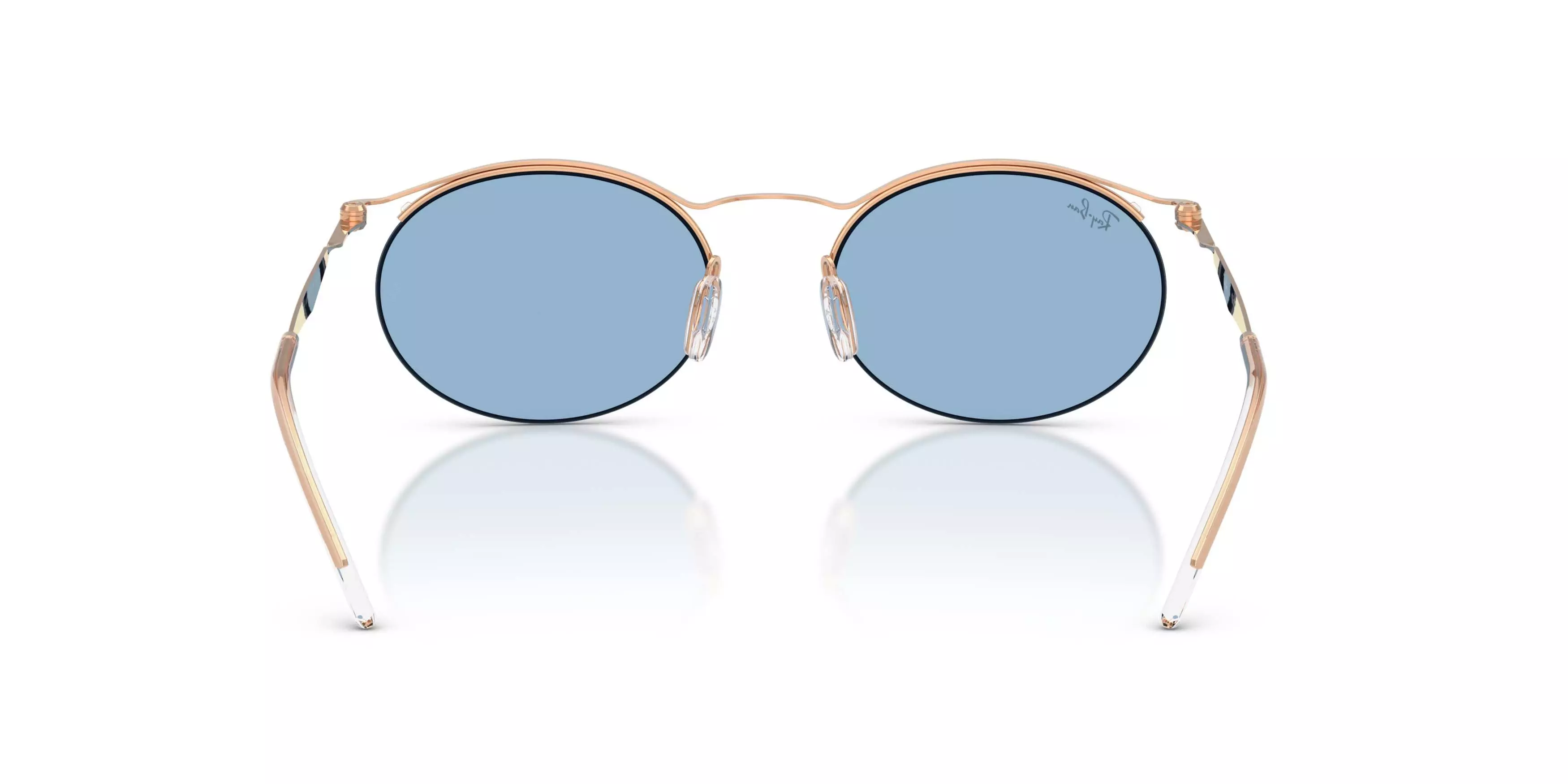 Ray-Ban RB8551 Light Blue Sunglasses - Rose Gold - GOLD/LIGHT BLUE