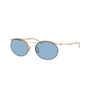 Ray-Ban RB8551 Light Blue Sunglasses - Rose Gold - GOLD/LIGHT BLUE