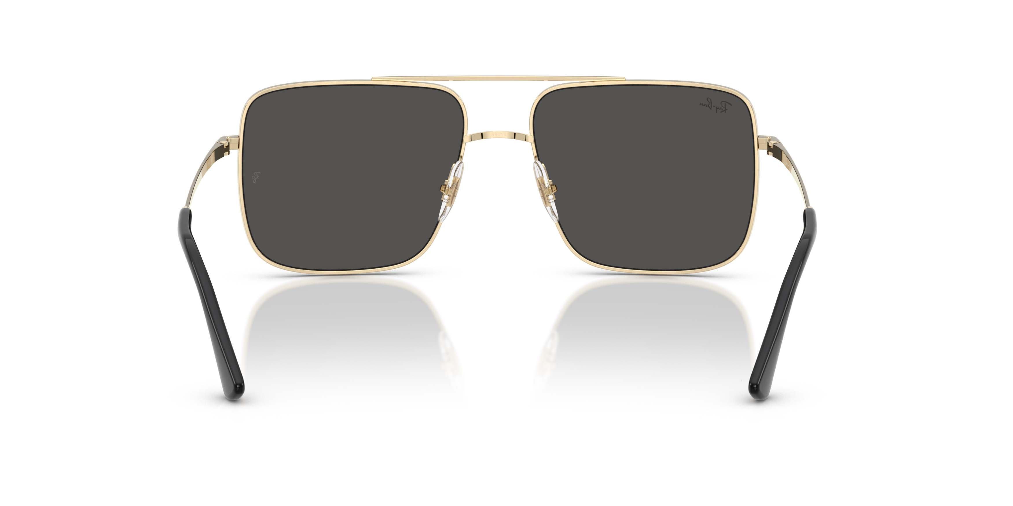 Ray-Ban Ari Bio-Based Dark Grey Sunglasses - Pale Gold - GOLD/DARK GREY