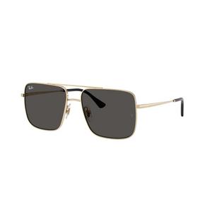 Ray-Ban Ari Bio-Based Dark Grey Sunglasses - Pale Gold - GOLD/DARK GREY