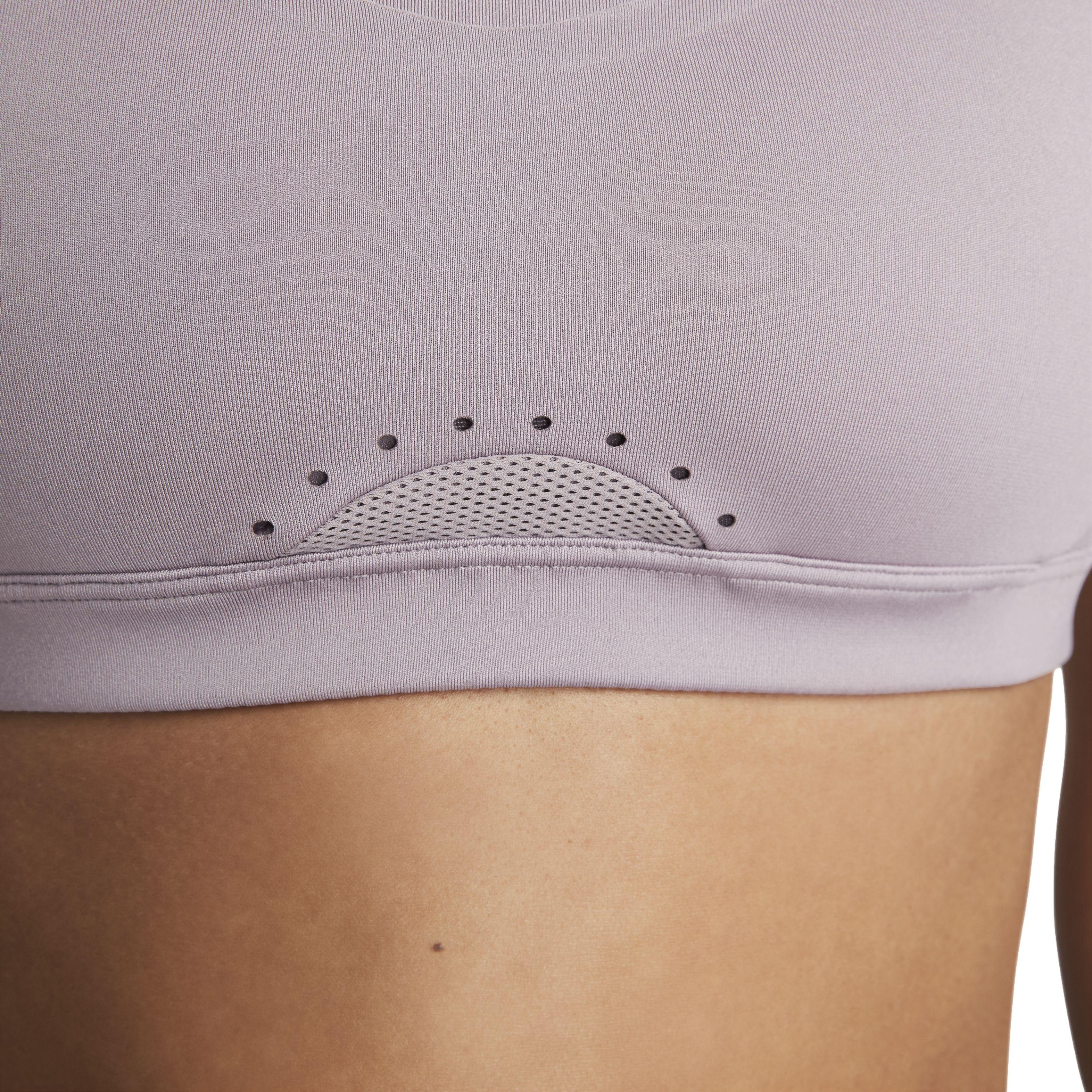 Nike Women's Alpha High-Support Padded Adjustable Sports Bra - PURPLE Thumbnail View 4