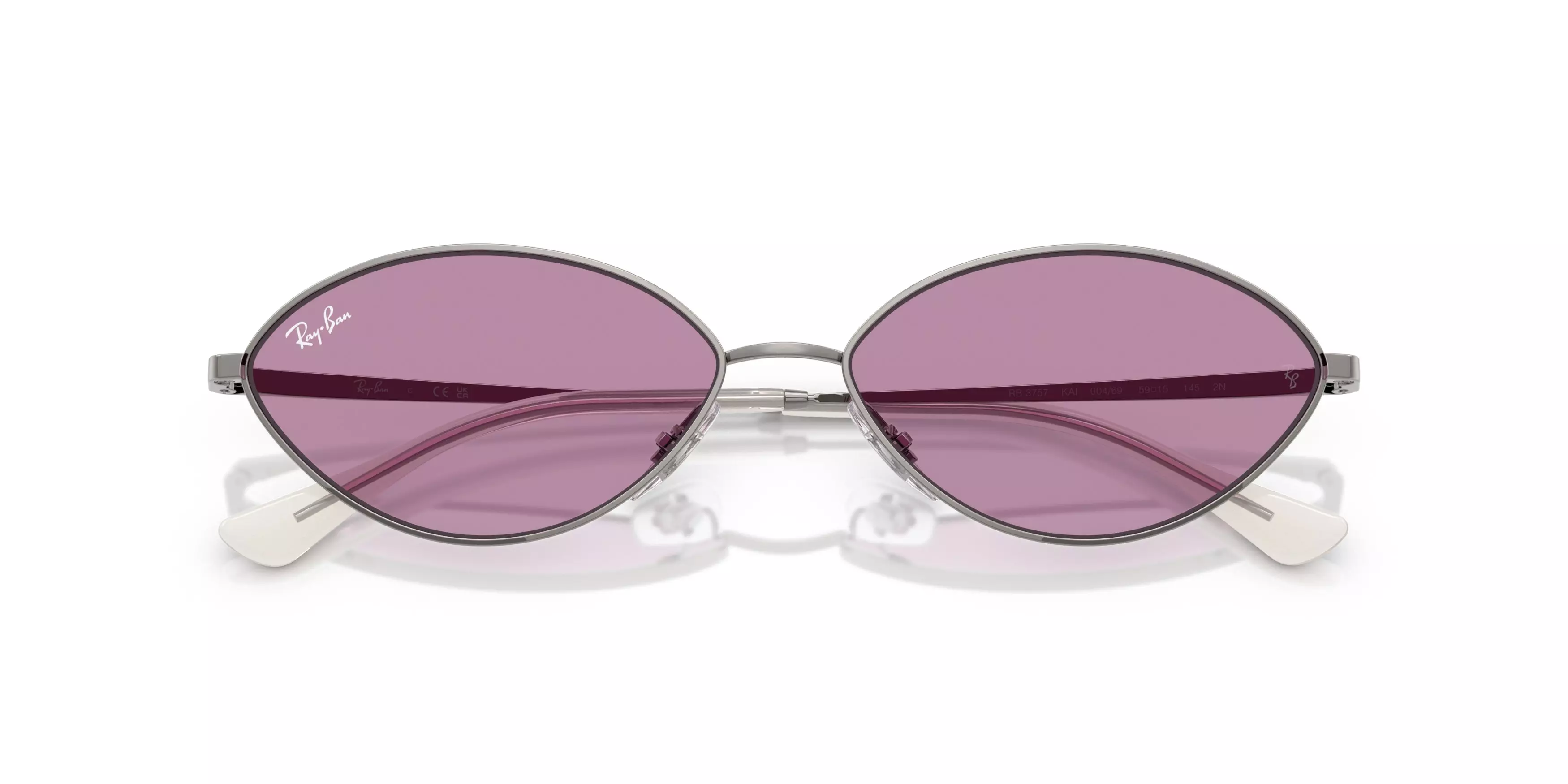 Ray-Ban Kai Purple Sunglasses - Grey - GREY/PURPLE
