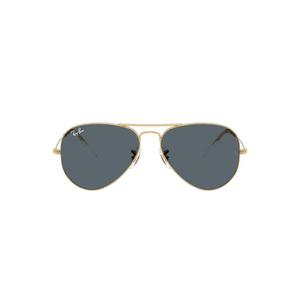 Ray-Ban Aviator Classic Dark Blue Sunglasses - Polished Arista Gold - GOLD