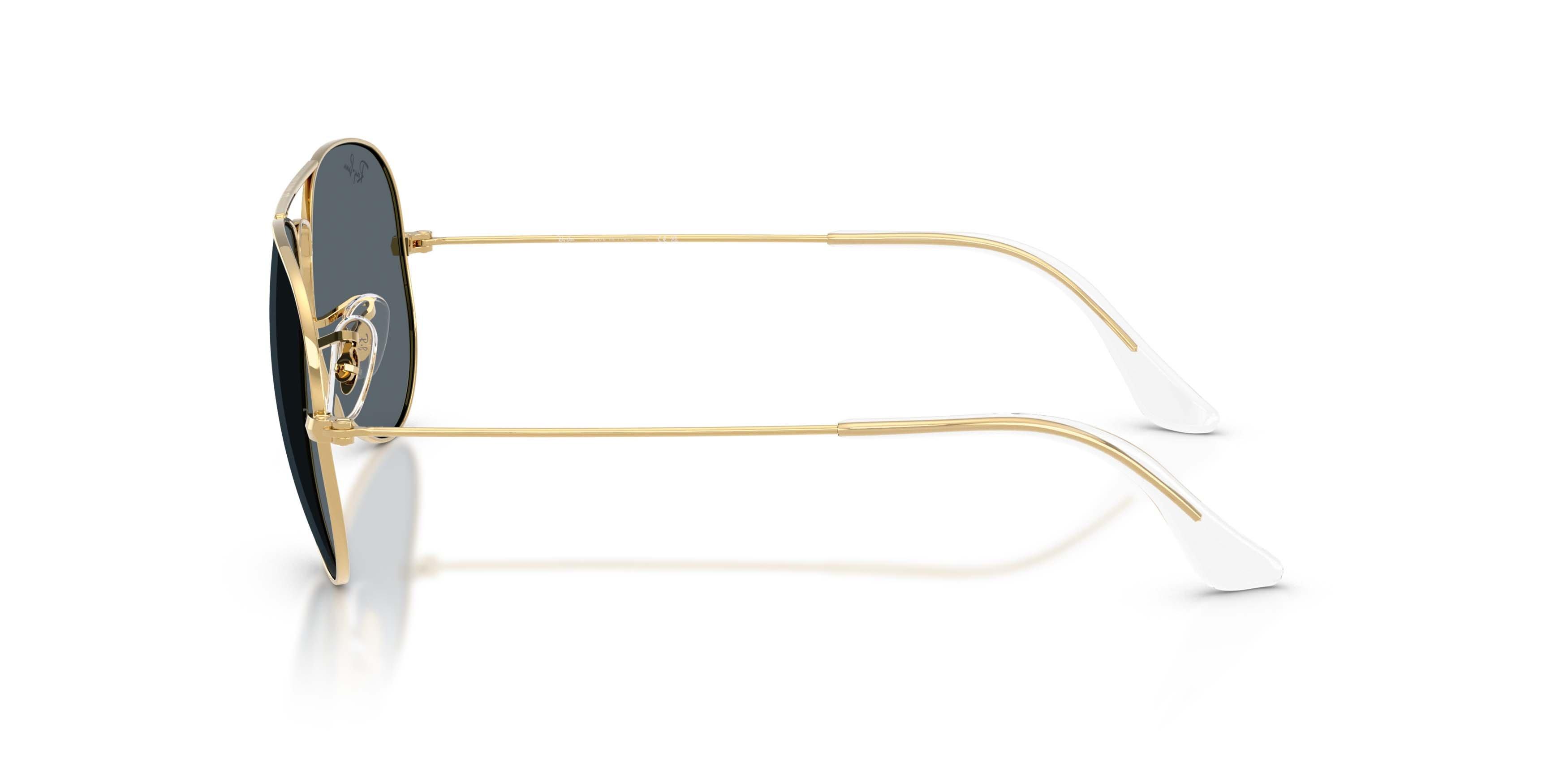 Ray-Ban Aviator Classic Dark Blue Sunglasses - Polished Arista Gold - GOLD