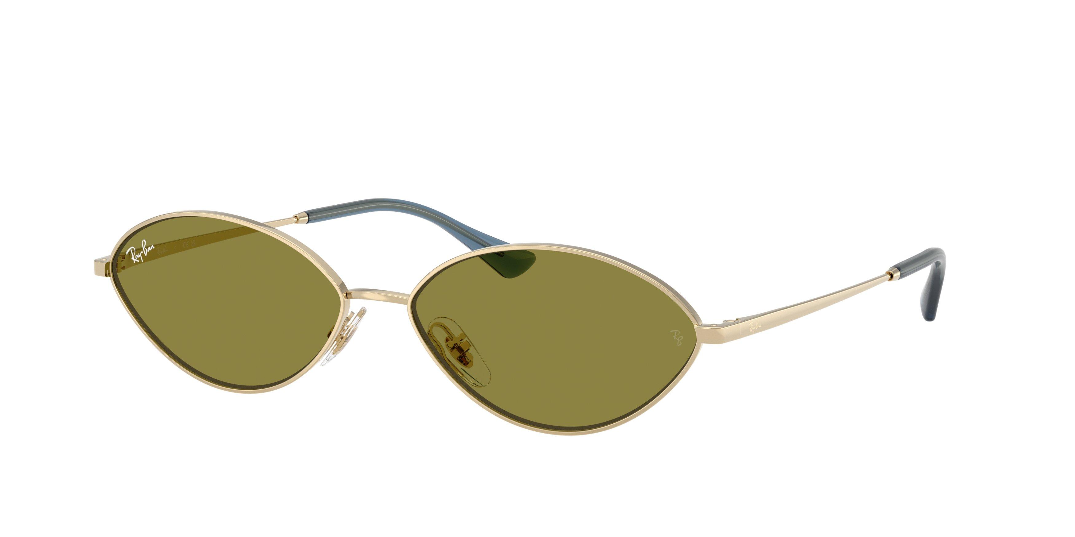 Ray-Ban Kai Green Sunglasses - Gold - GOLD/GREEN Thumbnail View 1