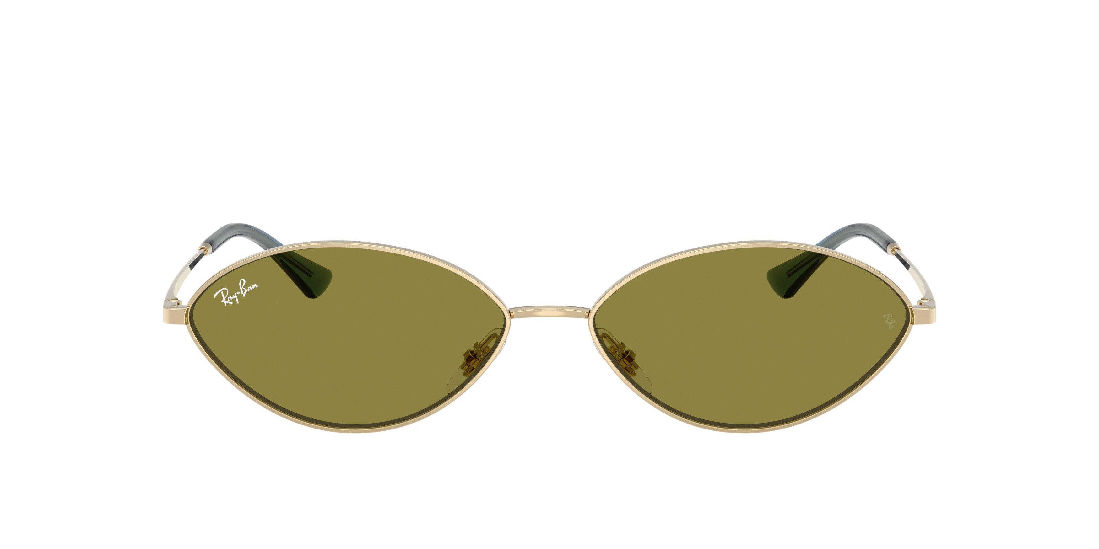 Ray-Ban Kai Green Sunglasses - Gold - GOLD/GREEN Thumbnail View 3