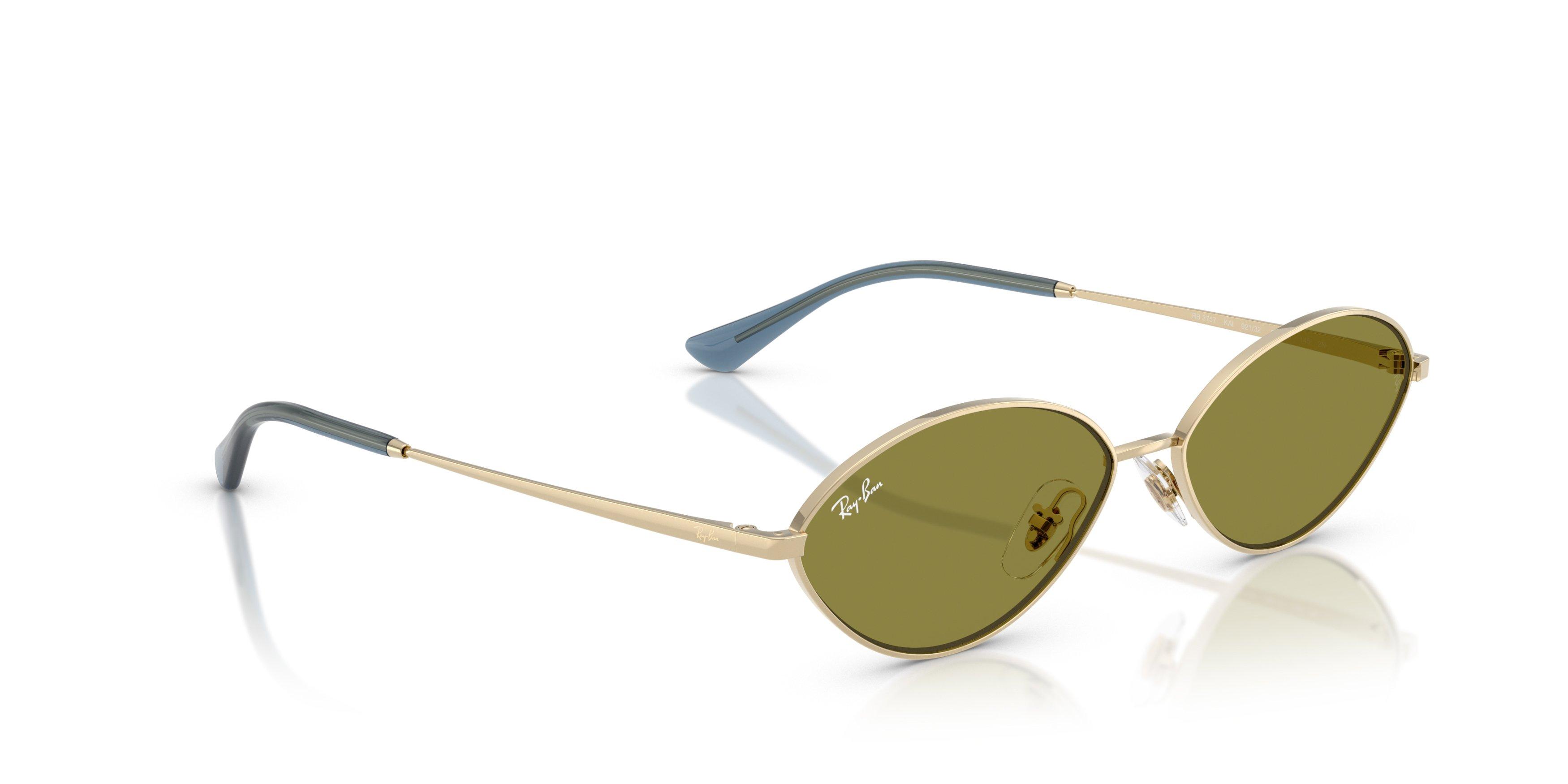 Ray-Ban Kai Green Sunglasses - Gold - GOLD/GREEN Thumbnail View 4