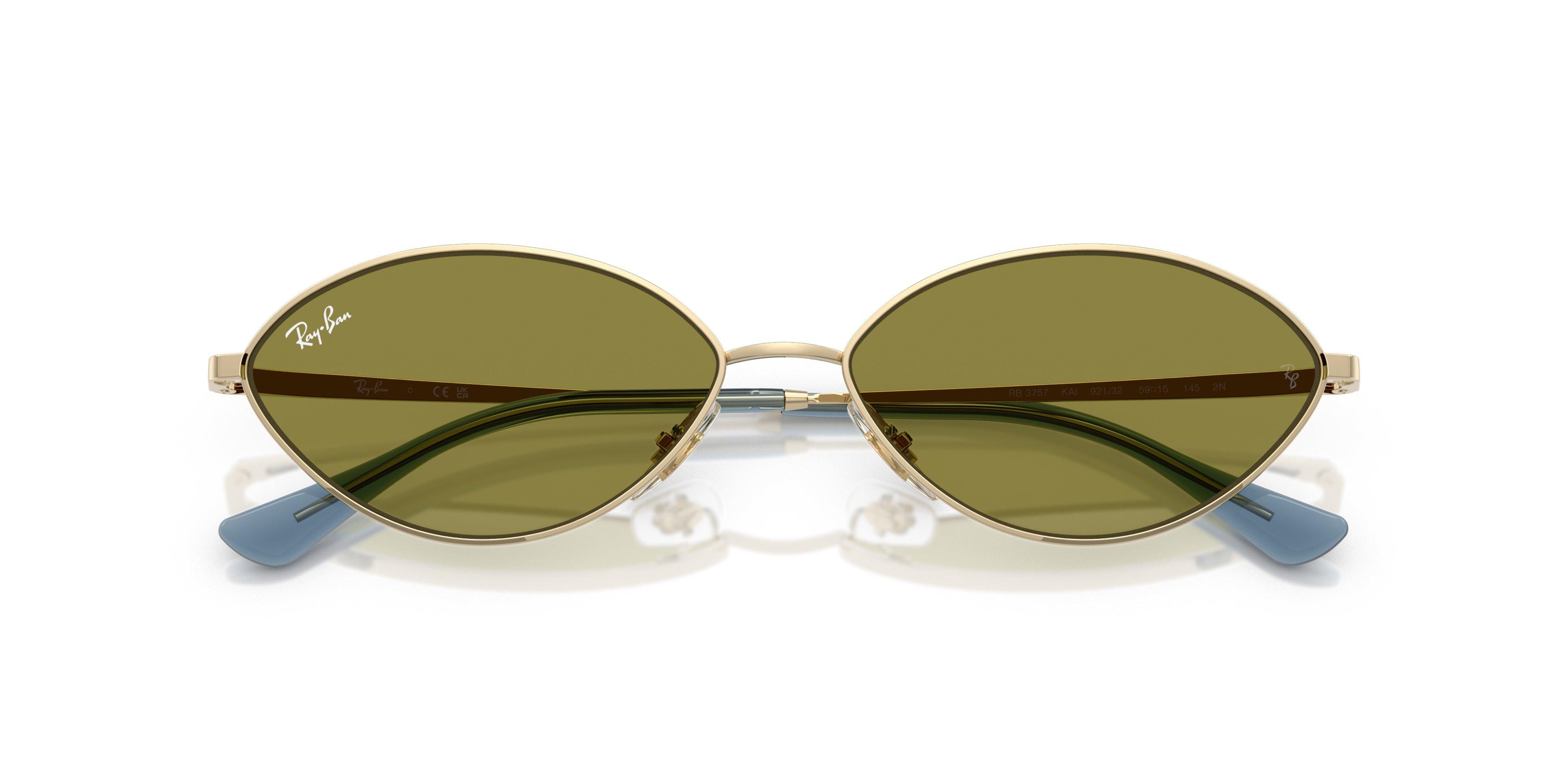 Ray-Ban Kai Green Sunglasses - Gold - GOLD/GREEN Thumbnail View 5