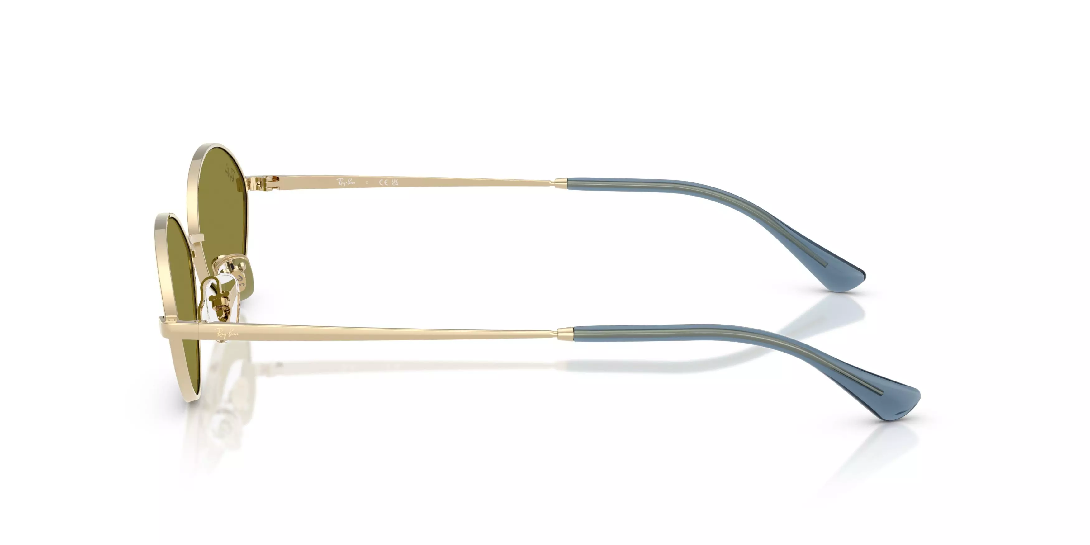 Ray-Ban Kai Green Sunglasses - Gold - GOLD/GREEN