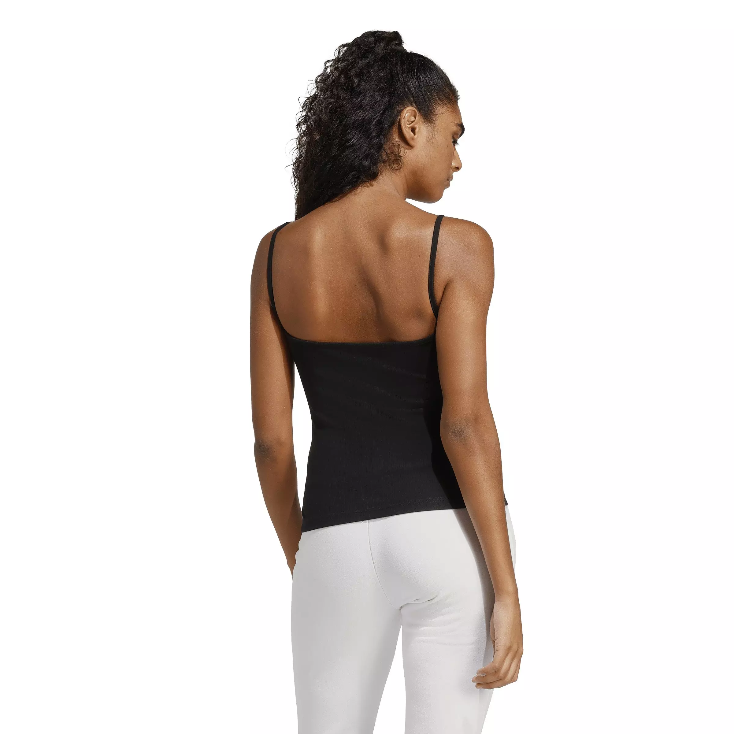 adidas Women's Seasonal Essentials Rib Top - Black - BLACK