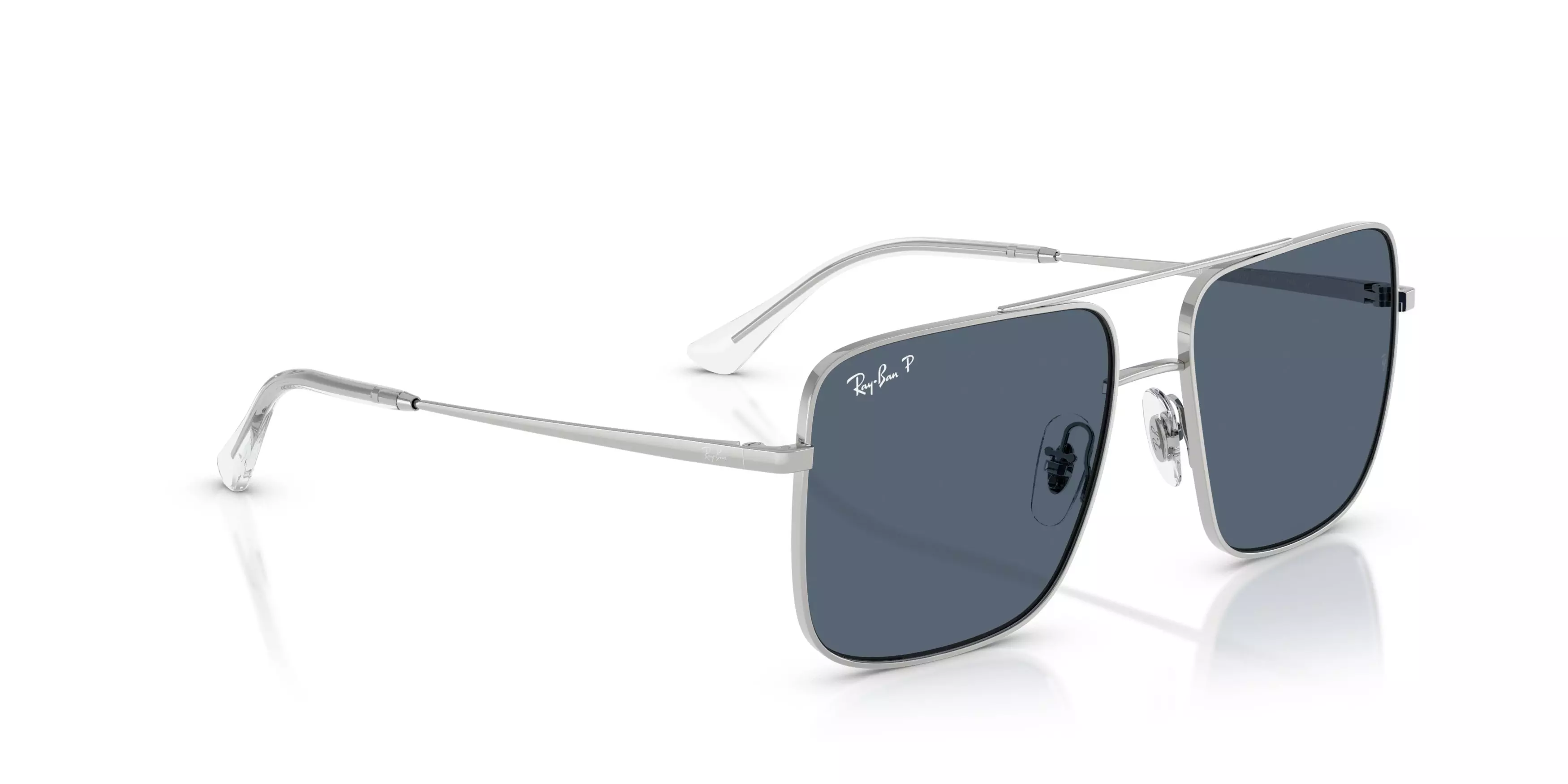 Ray-Ban Ari Blue Polarized Sunglasses - Silver - SILVER/BLUE
