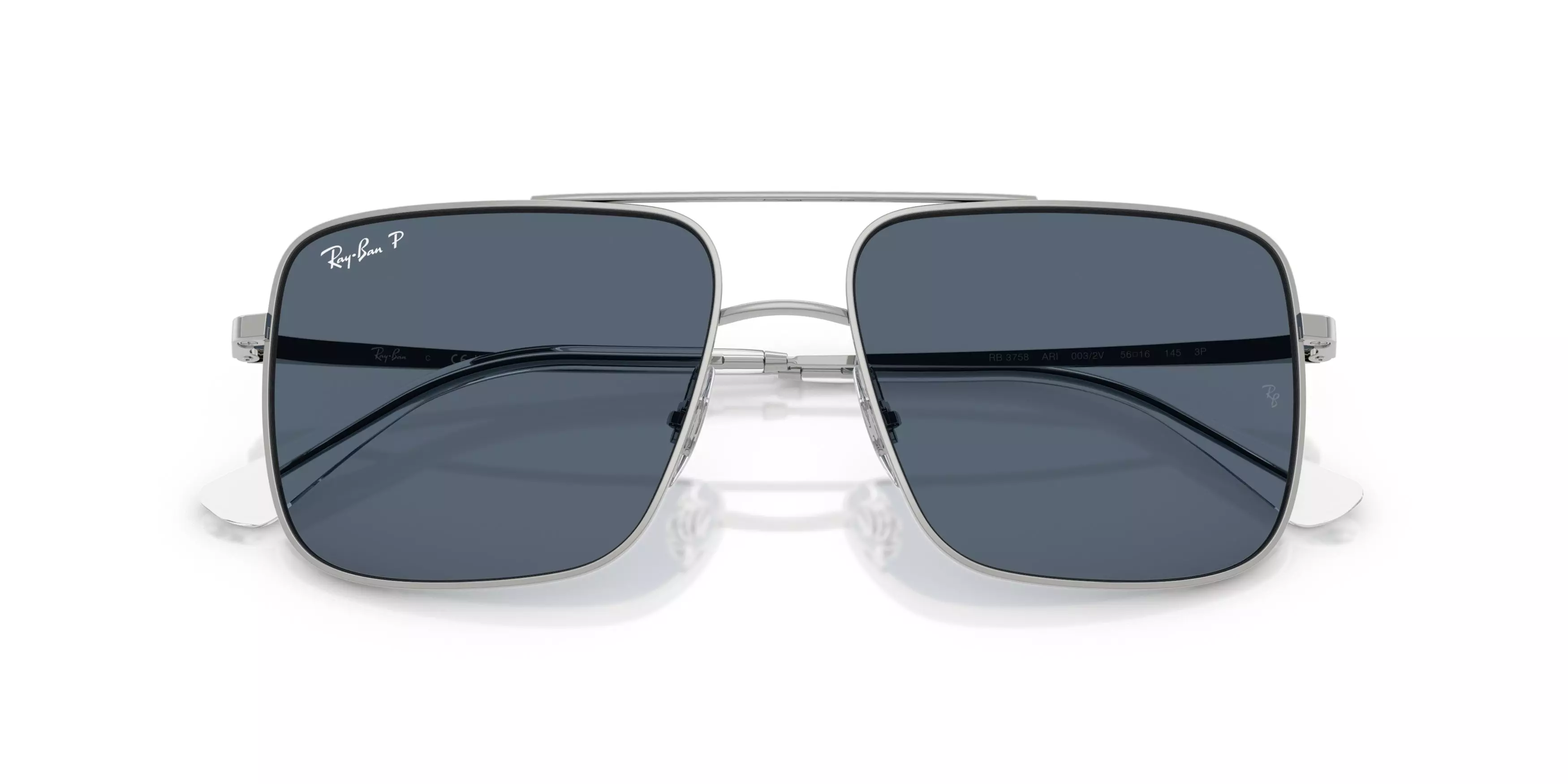 Ray-Ban Ari Blue Polarized Sunglasses - Silver - SILVER/BLUE