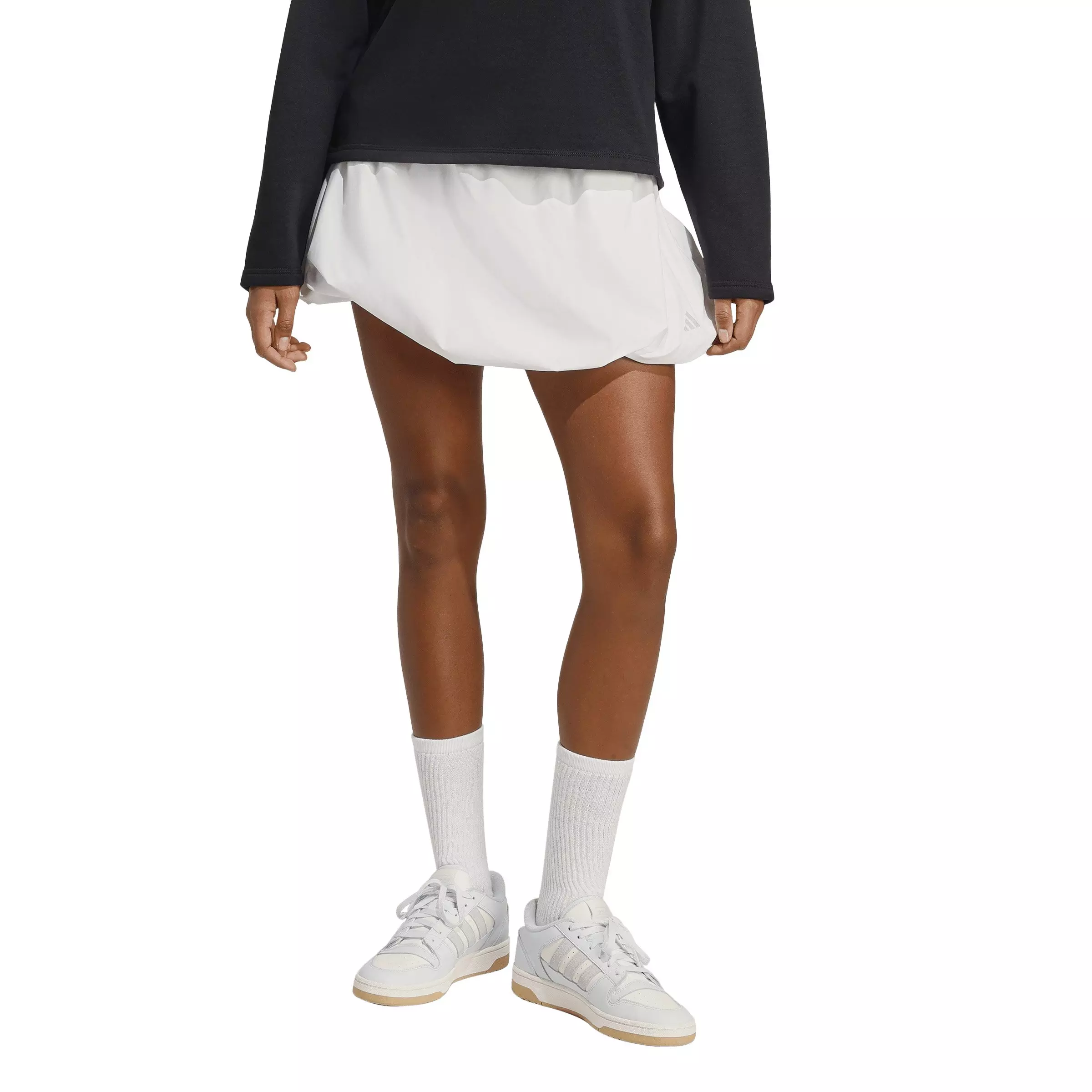 adidas Women's Seasonal Essentials Woven Bubble Skirt - White - WHITE