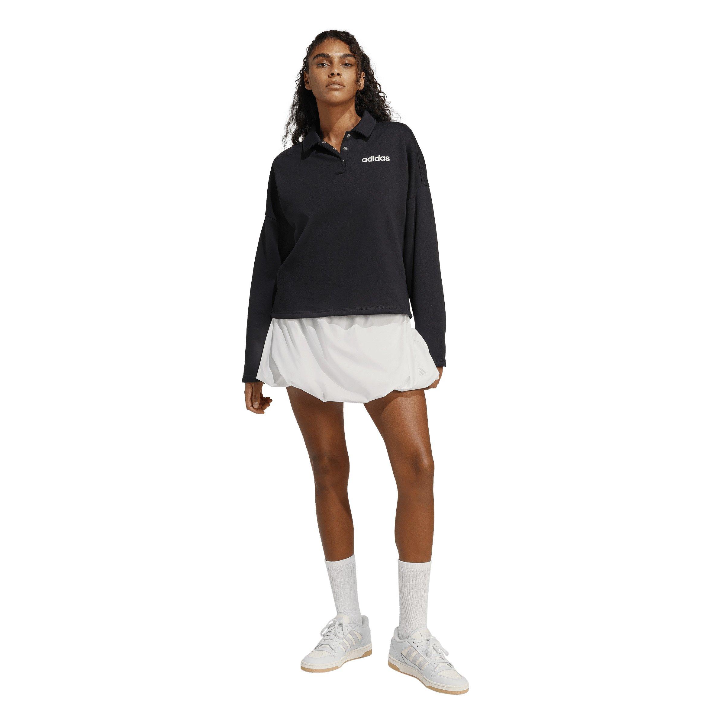 adidas Women's Seasonal Essentials Woven Bubble Skirt - White - WHITE Thumbnail View 5