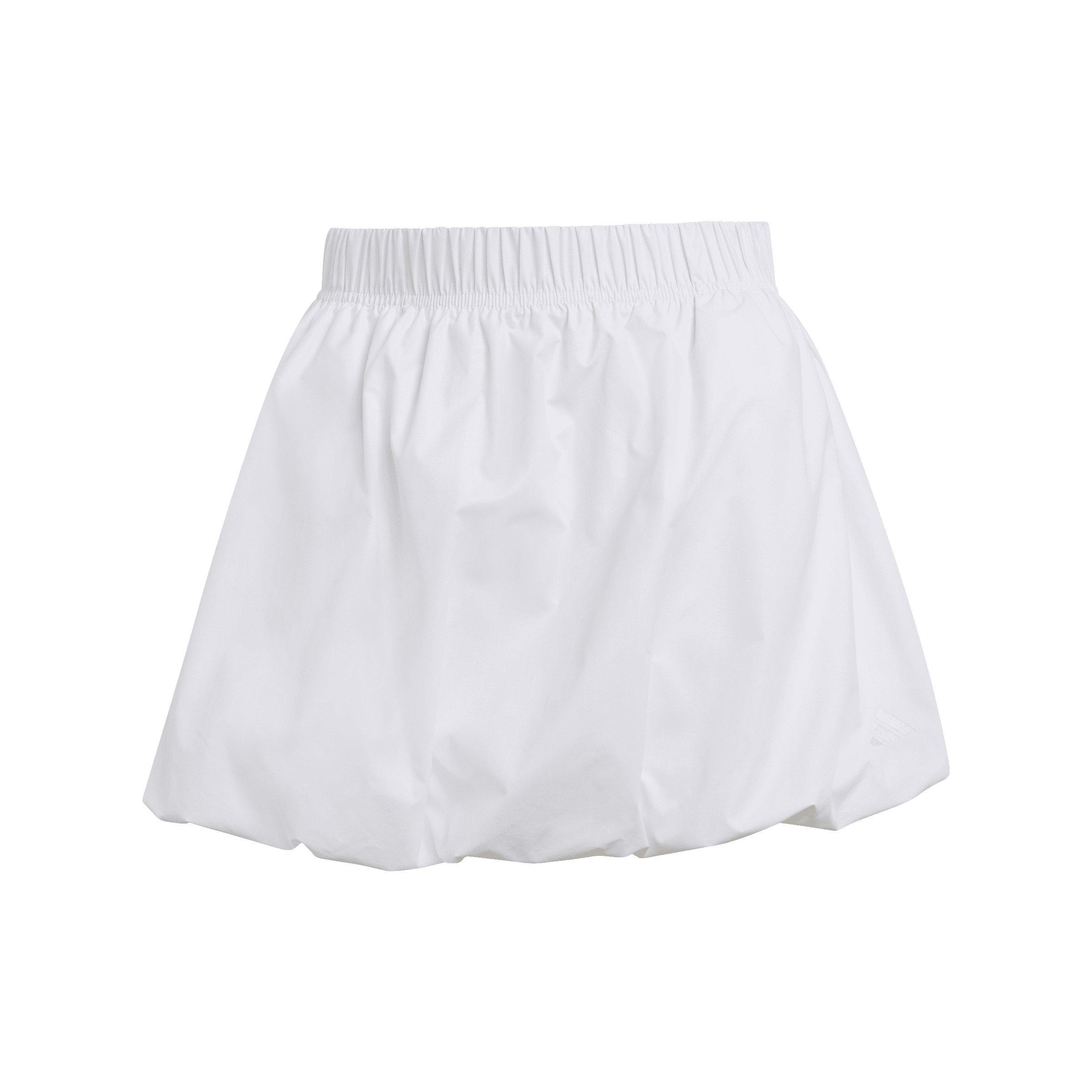 adidas Women's Seasonal Essentials Woven Bubble Skirt - White - WHITE Thumbnail View 6