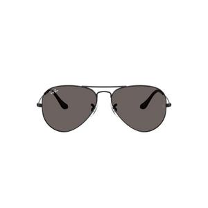 Ray-Ban Aviator Classic Dark Grey Sunglasses - Polished Black - BLACK/GREY