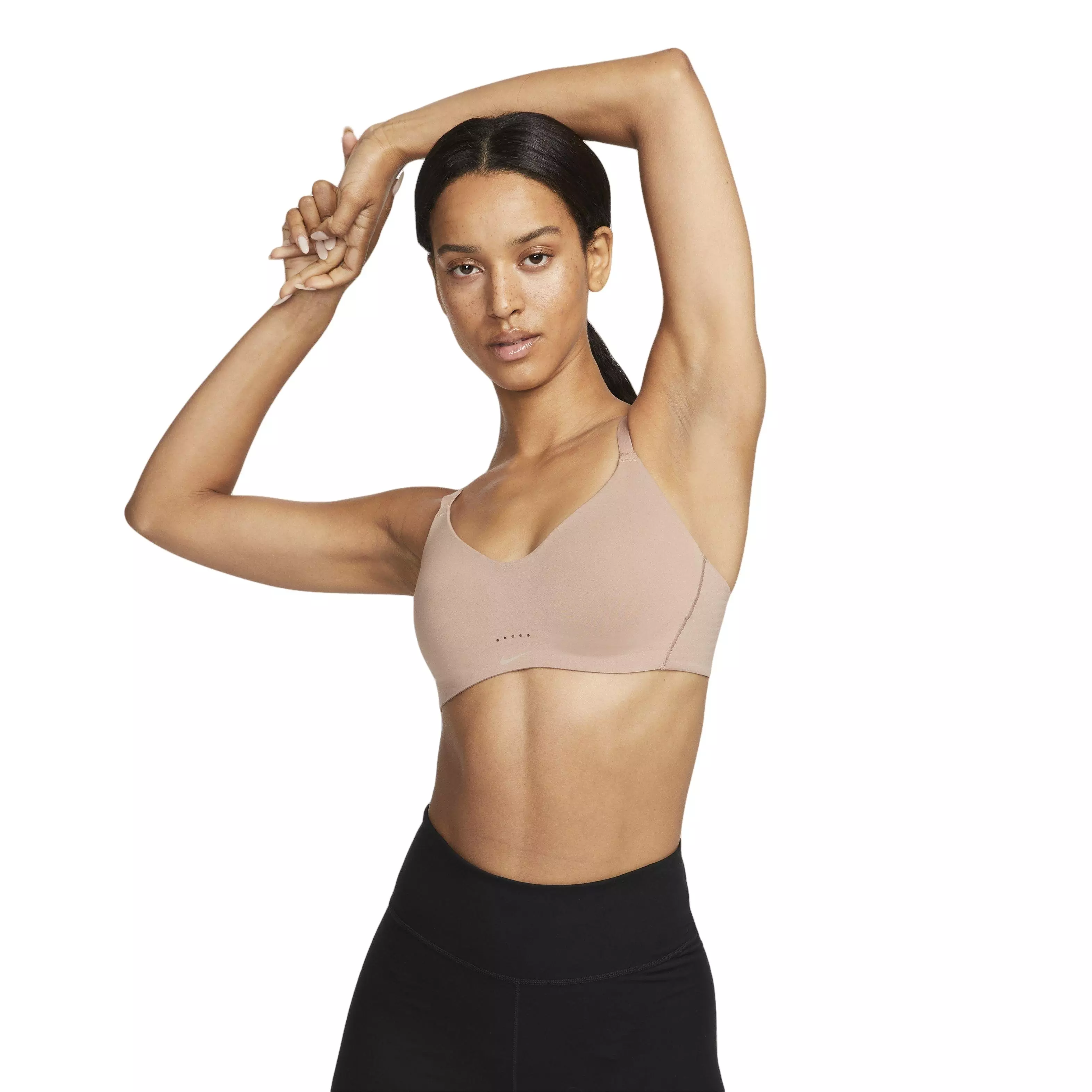 Nike Women's Alate Minimalist Light-Support Padded Sports Bra - BROWN