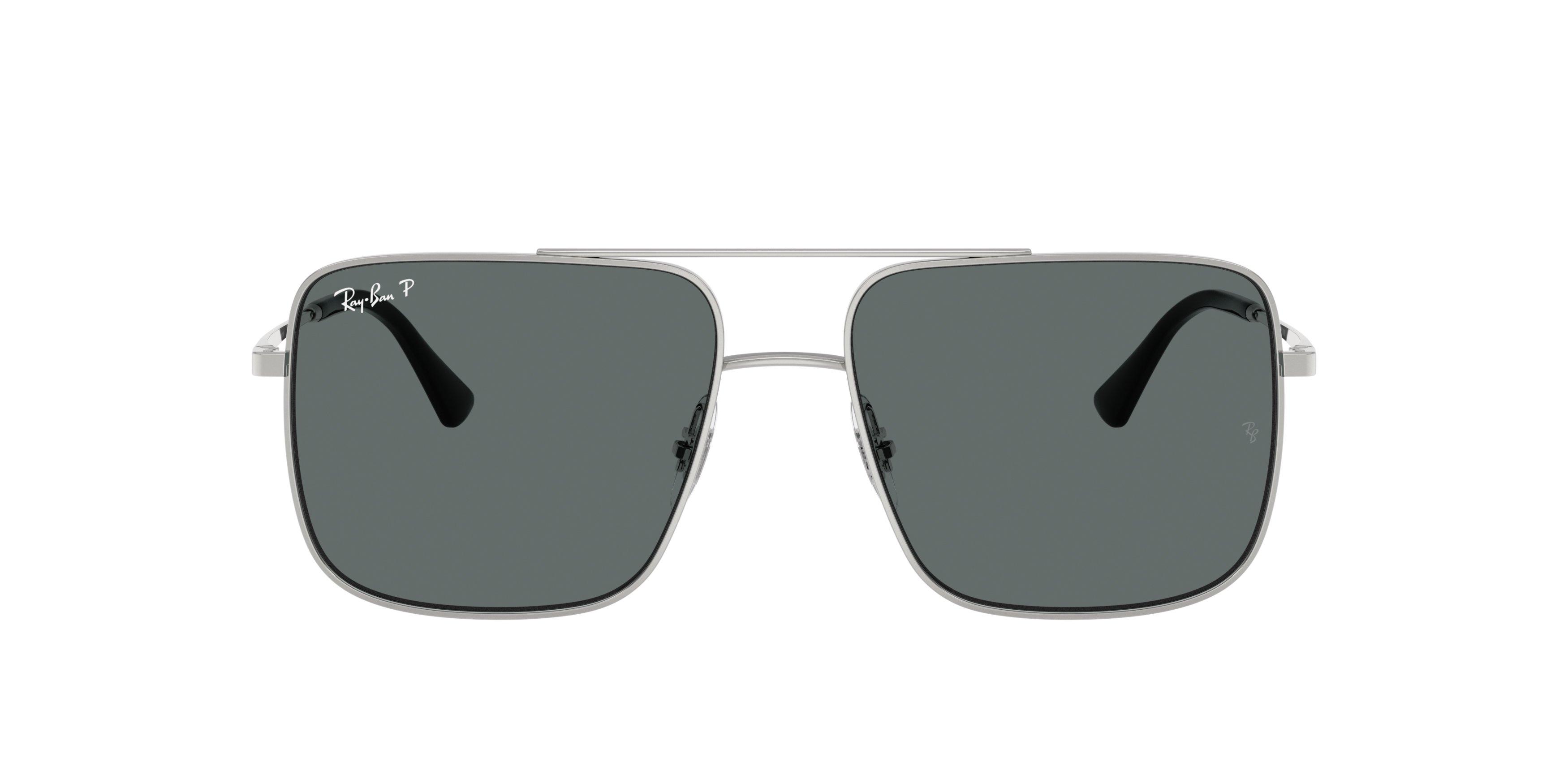 Ray-Ban Ari Grey Polarized Sunglasses - Silver - SILVER Thumbnail View 3