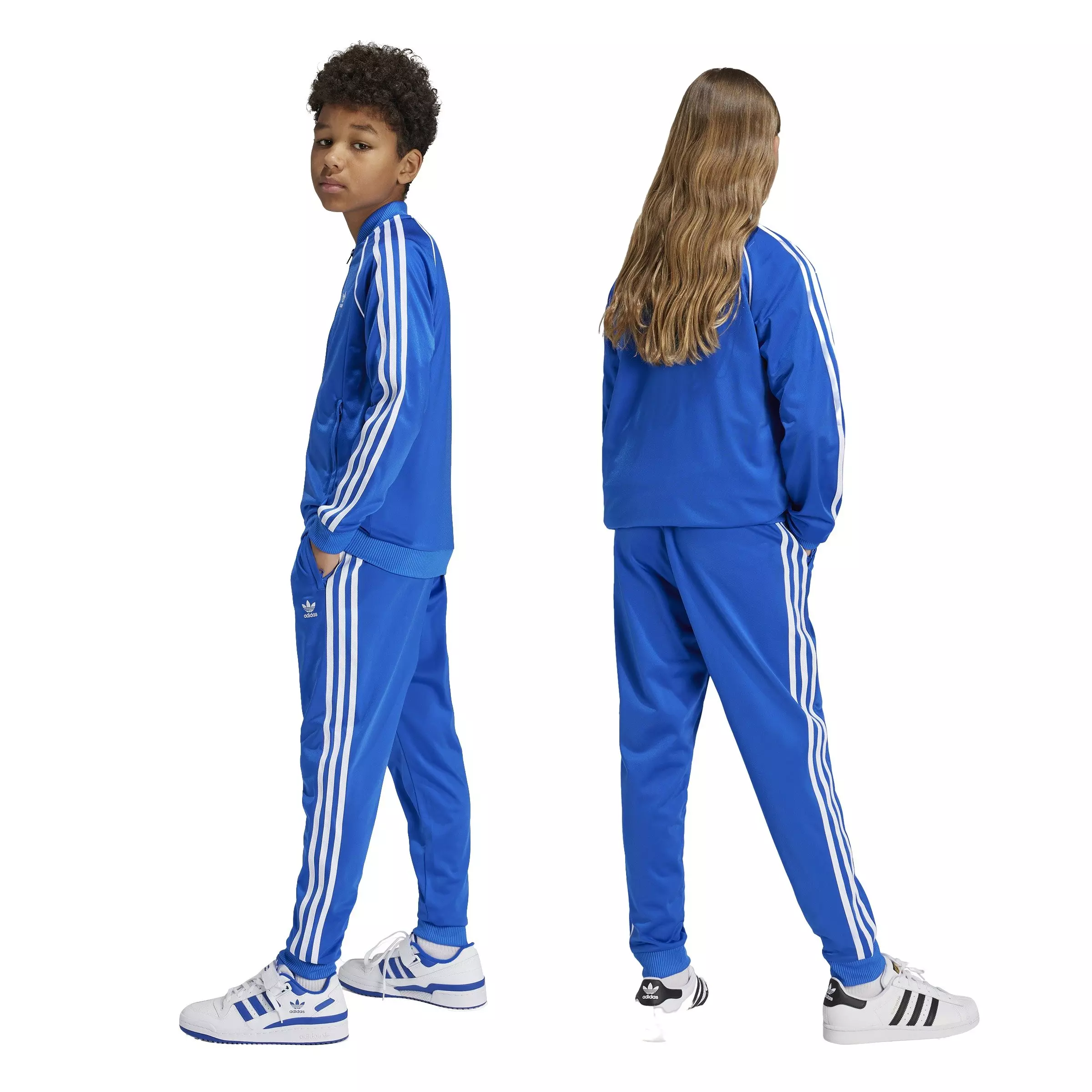 adidas Originals Big Kids' Adicolor SST Tracksuit Bottoms - Blue - BLUE