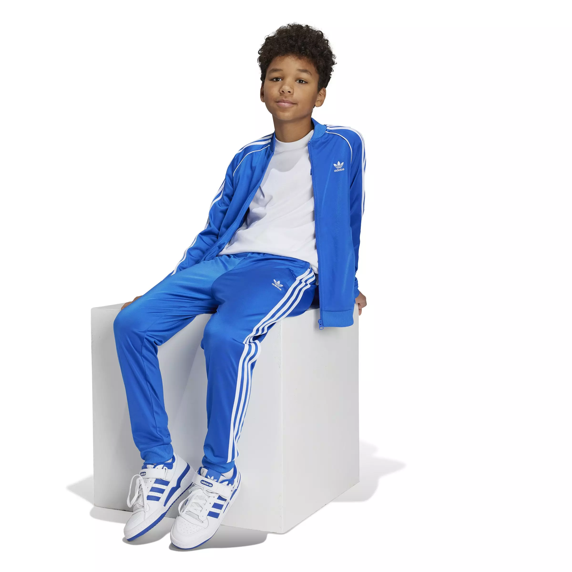 adidas Originals Big Kids' Adicolor SST Tracksuit Bottoms - Blue - BLUE