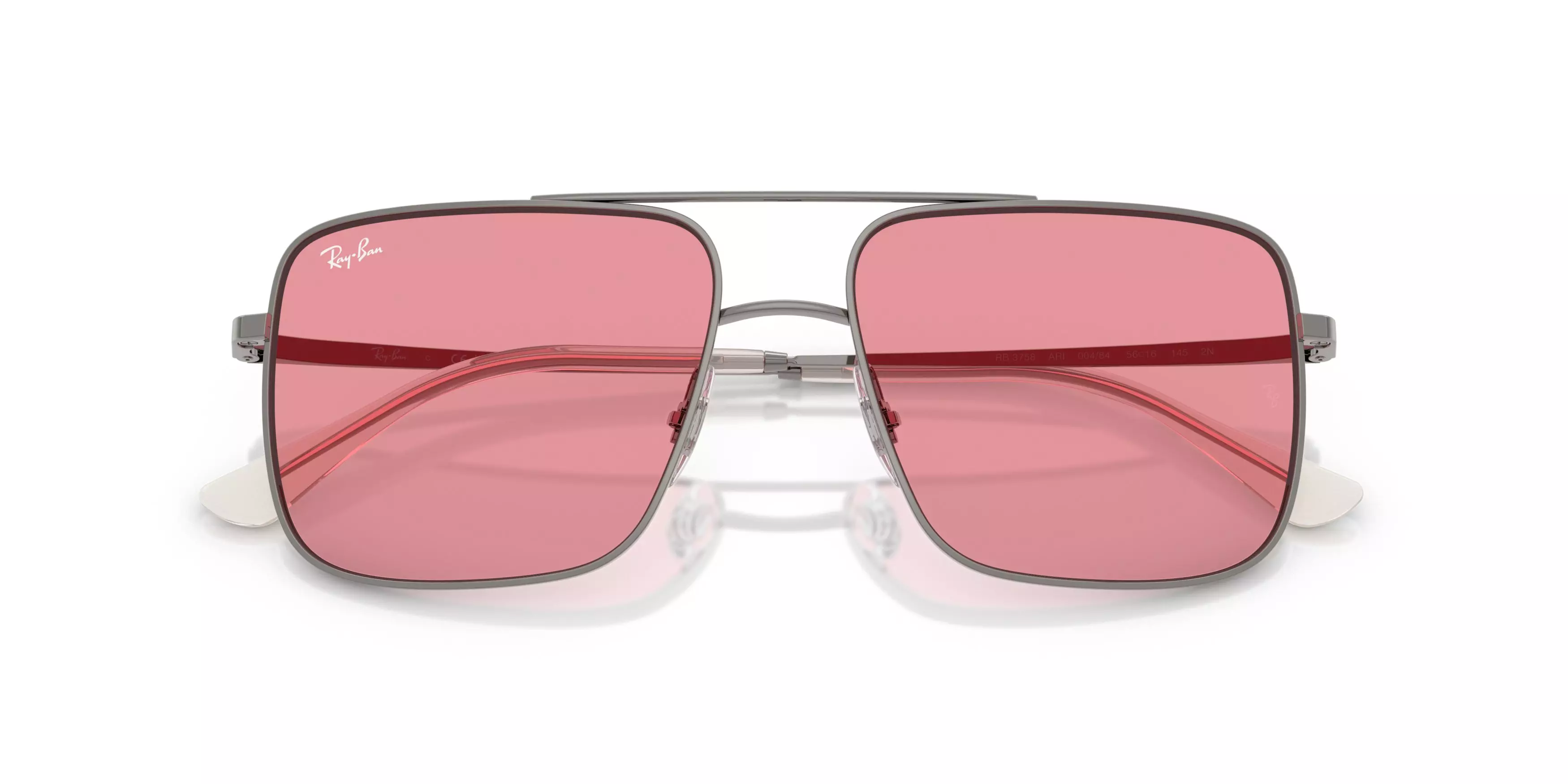 Ray-Ban Ari Rose Sunglasses - Silver - GREY/PINK