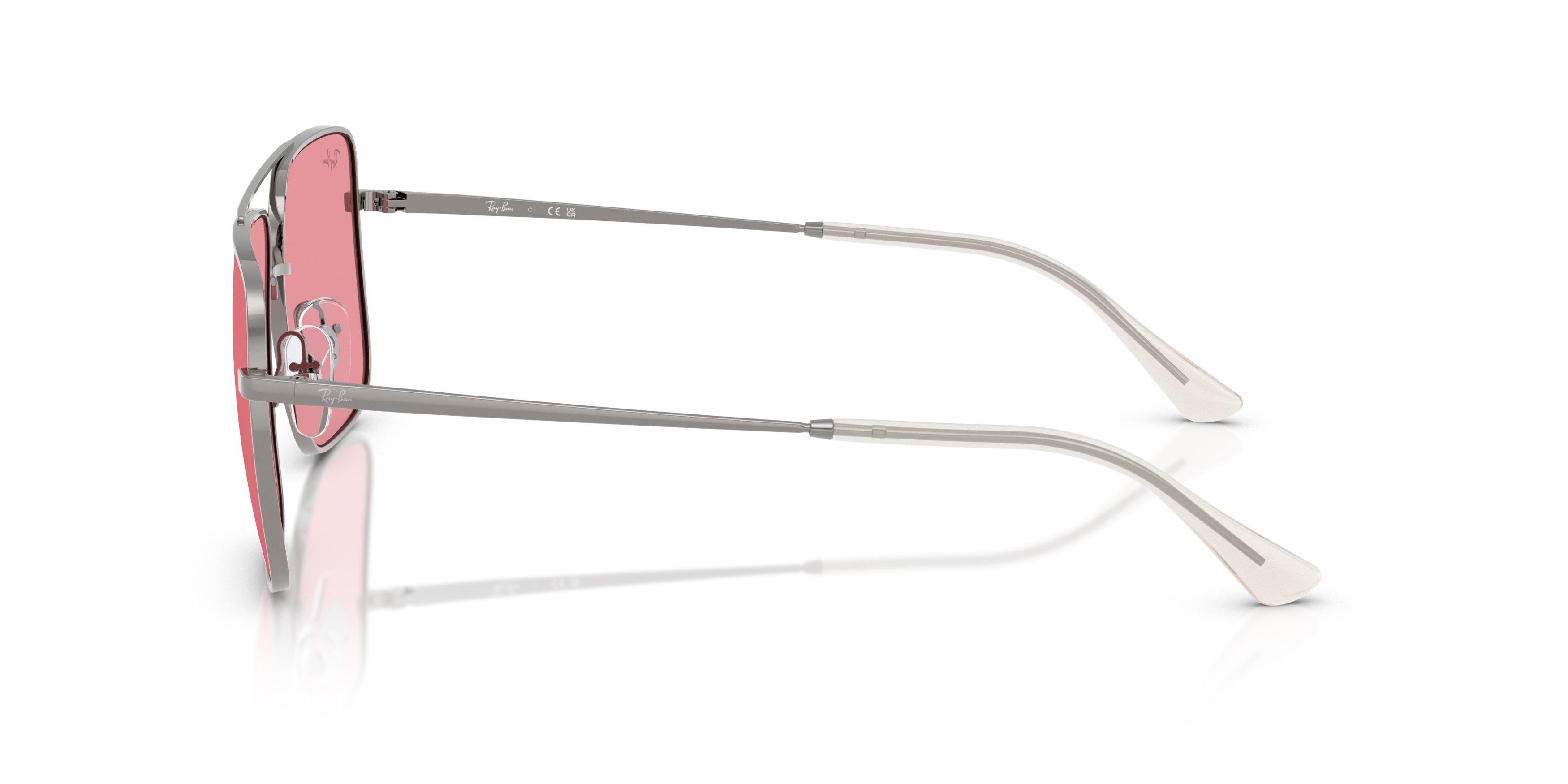 Ray-Ban Ari Rose Sunglasses - Silver - GREY/PINK Thumbnail View 6