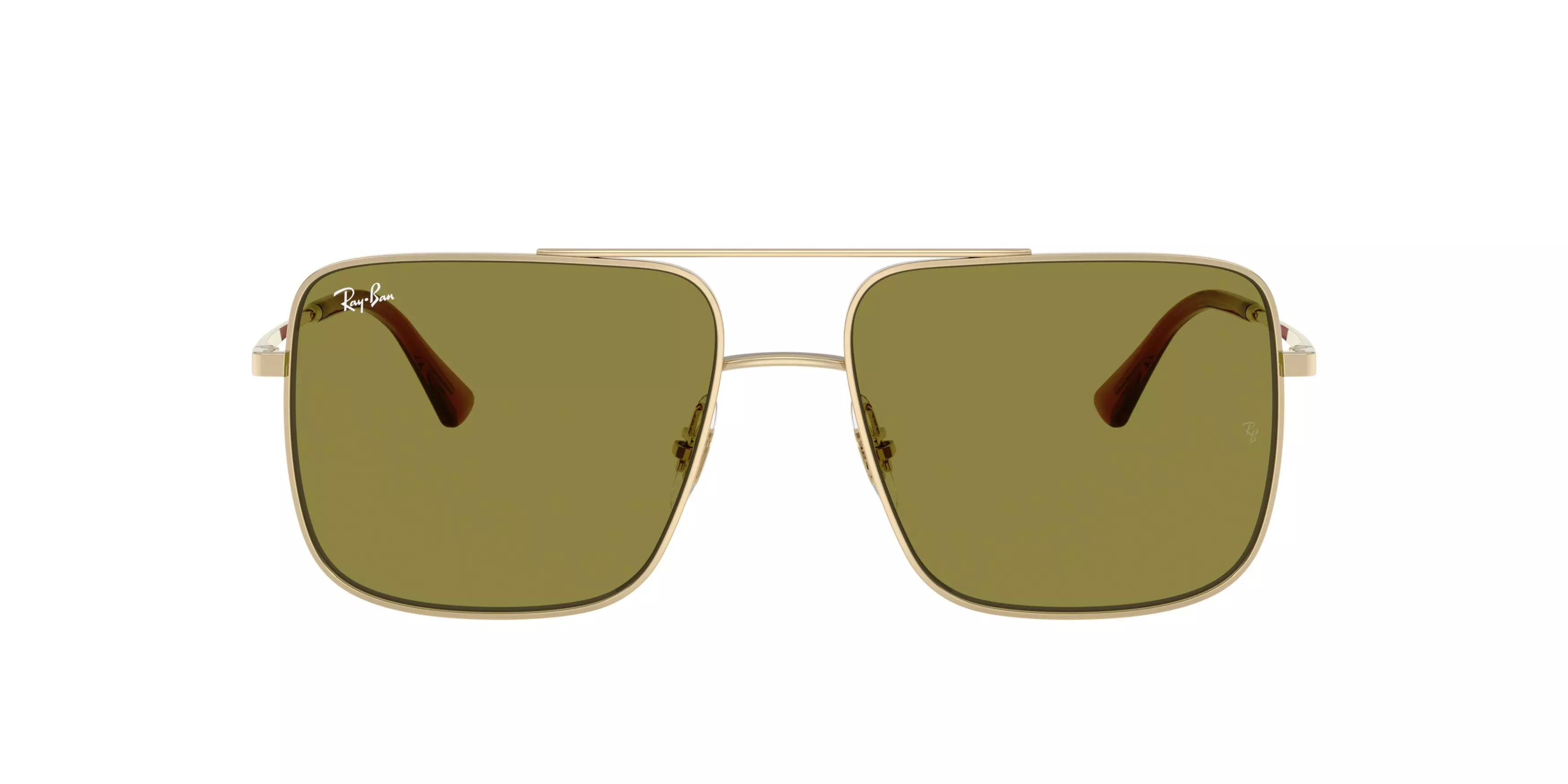 Ray-Ban Ari Green Sunglasses - Gold - GOLD/GREEN