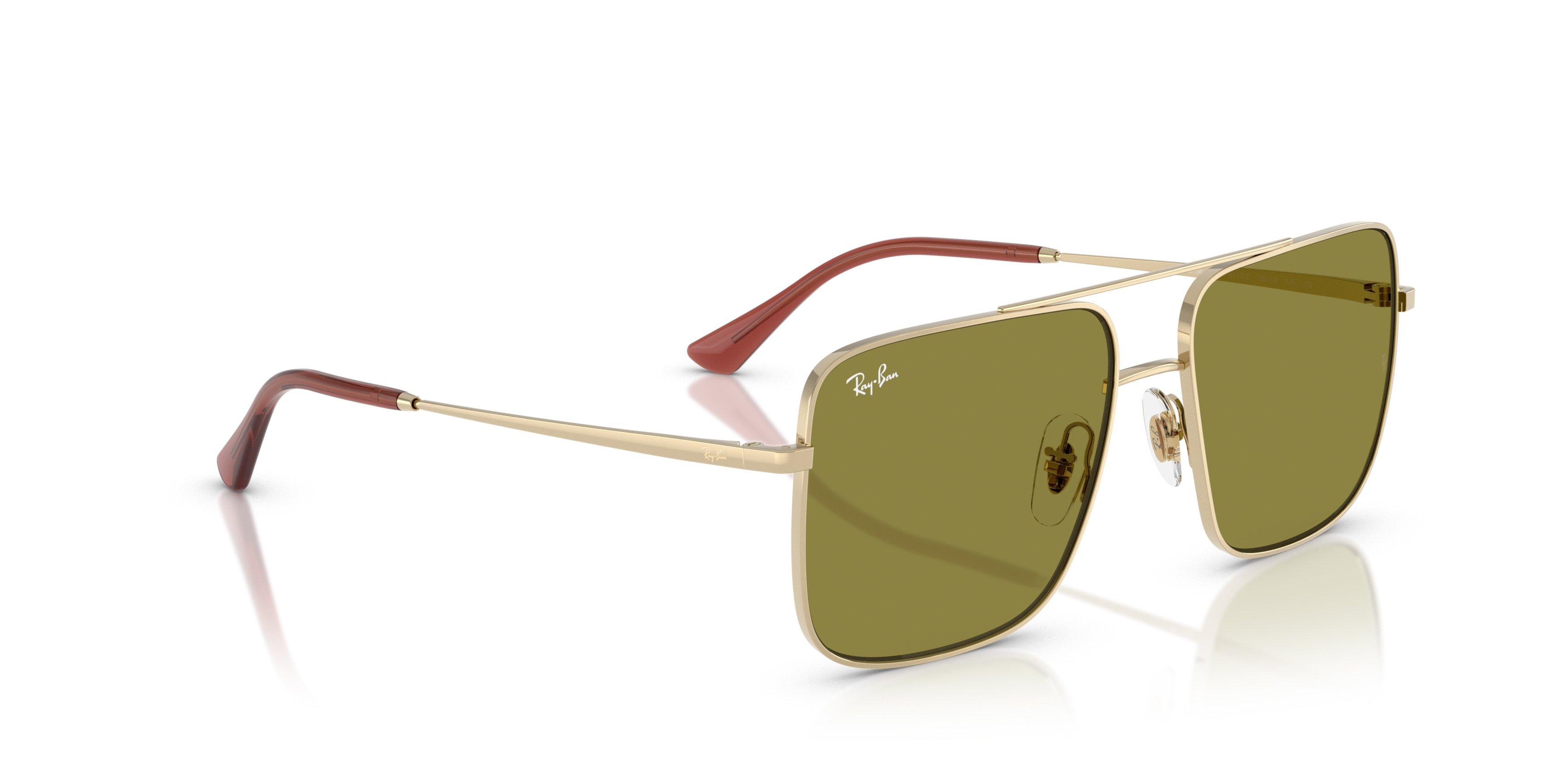 Ray-Ban Ari Green Sunglasses - Gold - GOLD/GREEN Thumbnail View 4