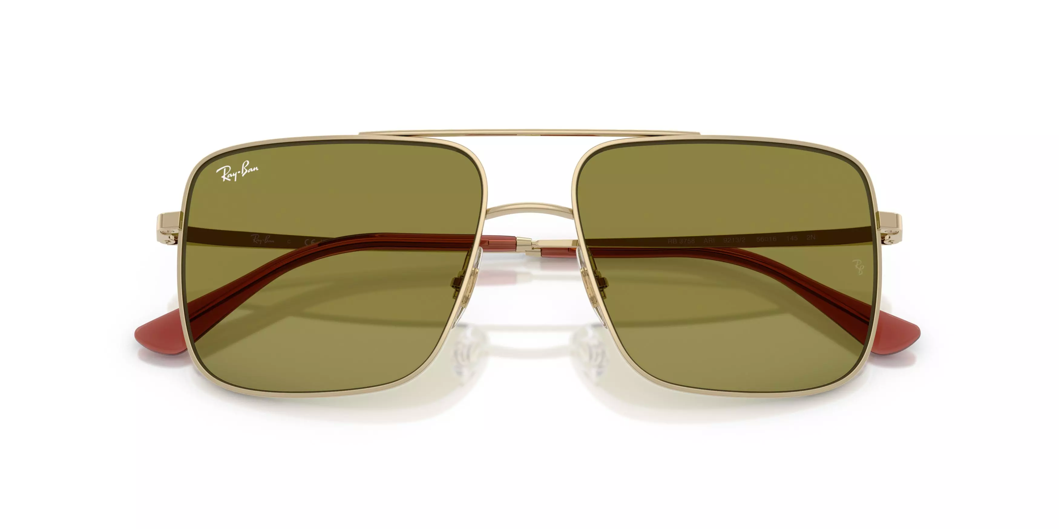 Ray-Ban Ari Green Sunglasses - Gold - GOLD/GREEN
