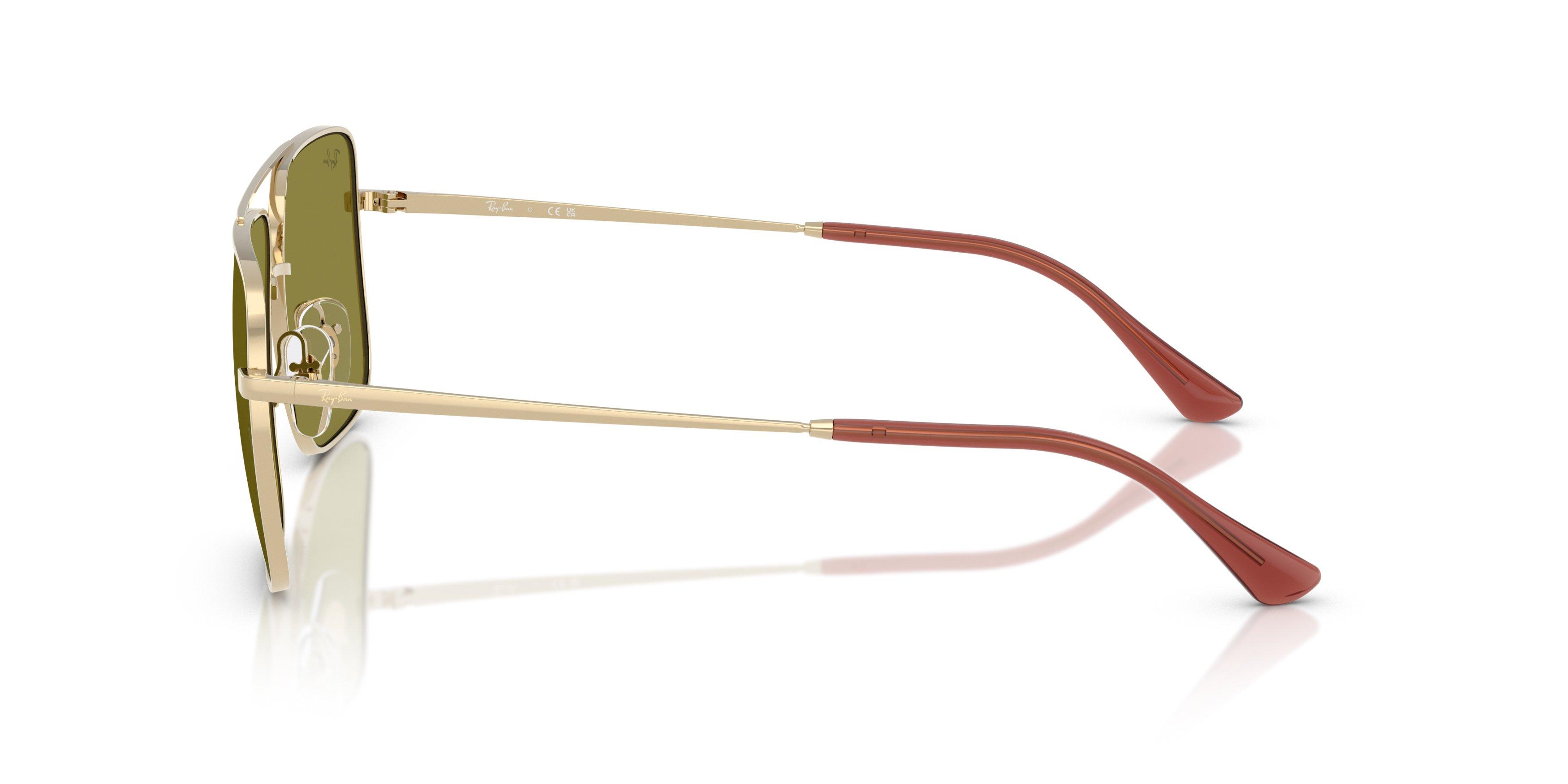 Ray-Ban Ari Green Sunglasses - Gold - GOLD/GREEN Thumbnail View 6