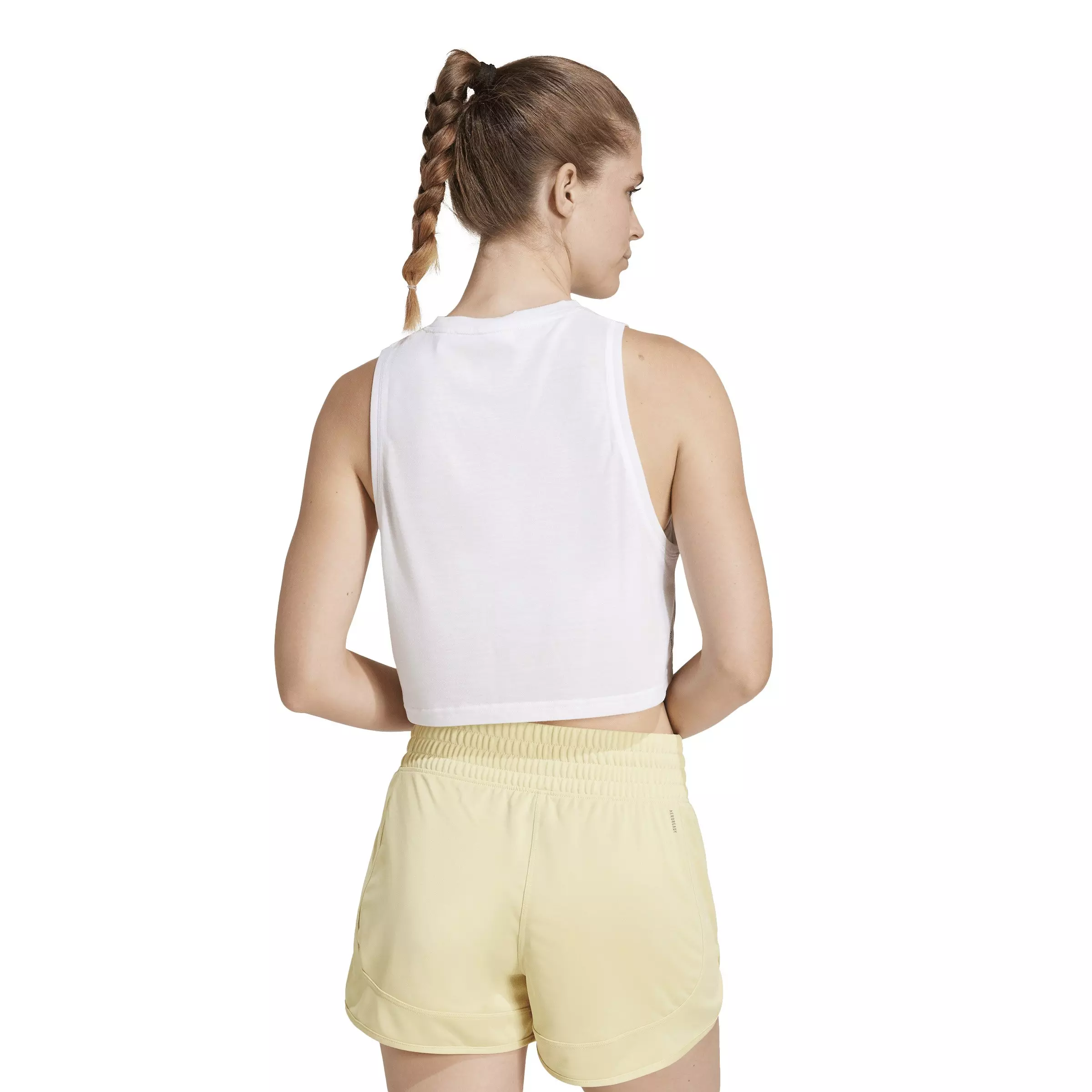 adidas Women's Train Essentials Boxy Workout Tank Top - White - WHITE