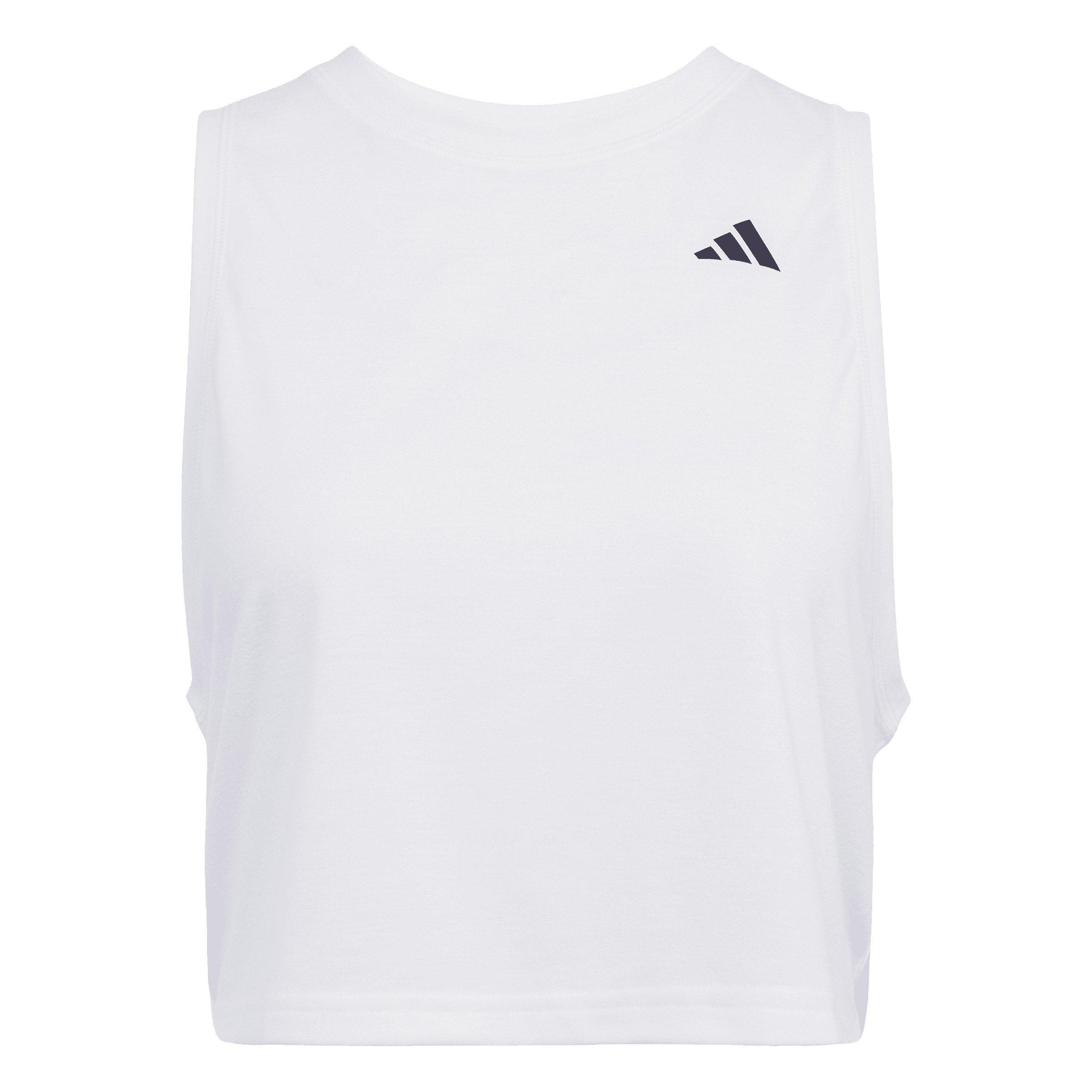 adidas Women's Train Essentials Boxy Workout Tank Top - White - WHITE Thumbnail View 6