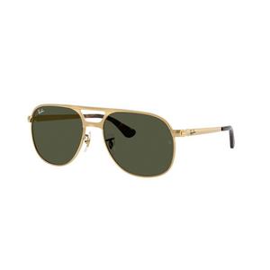 Ray-Ban Bill Max Dark Green Sunglasses - Polished Arista Gold - GOLD/GREEN