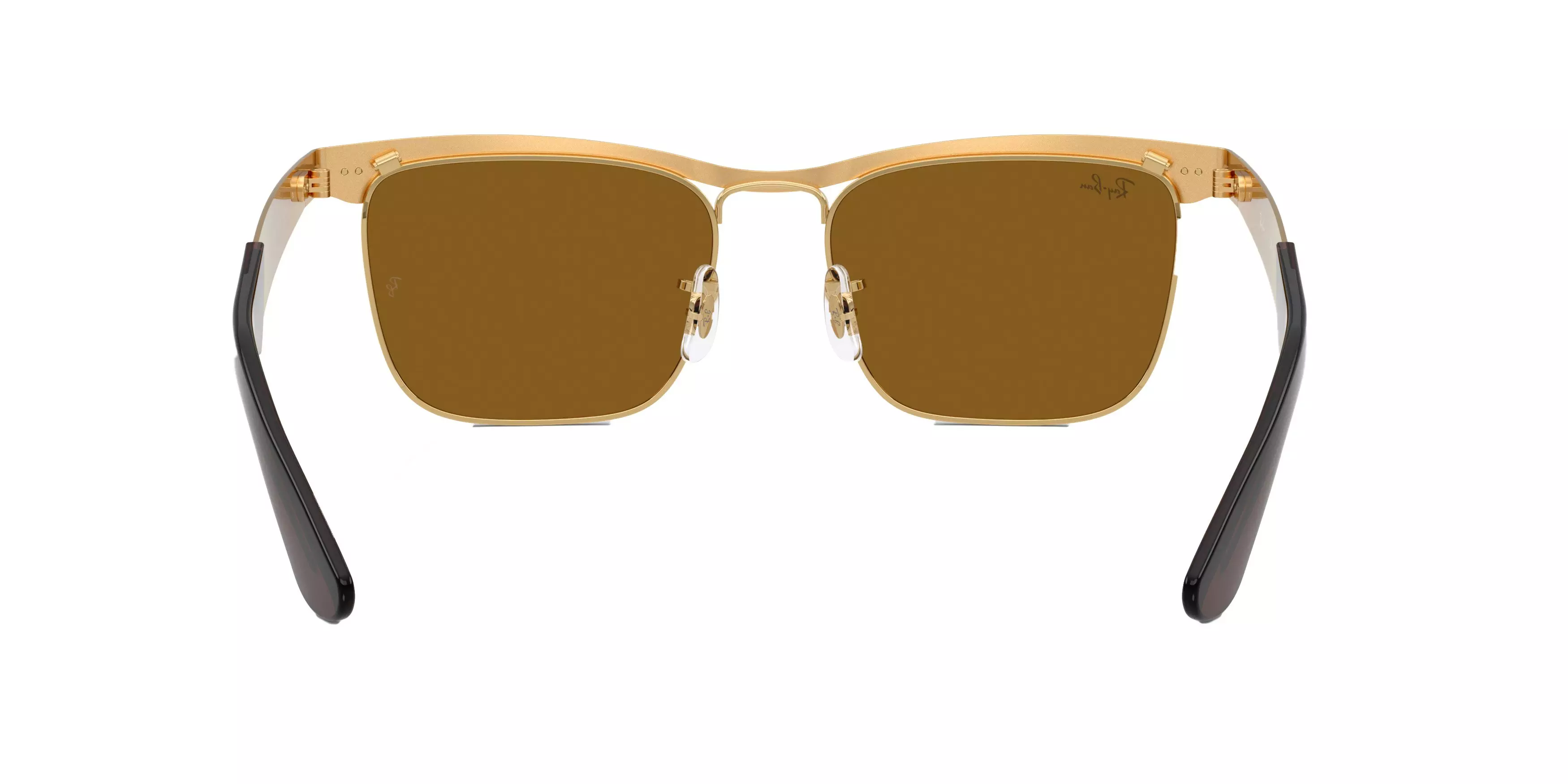 Ray-Ban Wayfarer Deluxe Brown Sunglasses - Matte Gold - GOLD/BROWN