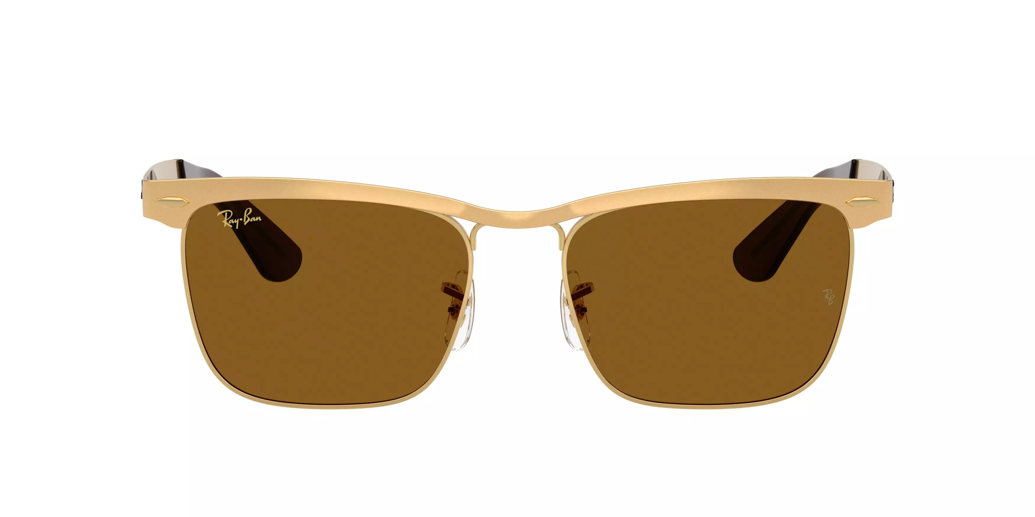 Ray-Ban Wayfarer Deluxe Brown Sunglasses - Matte Gold - GOLD/BROWN