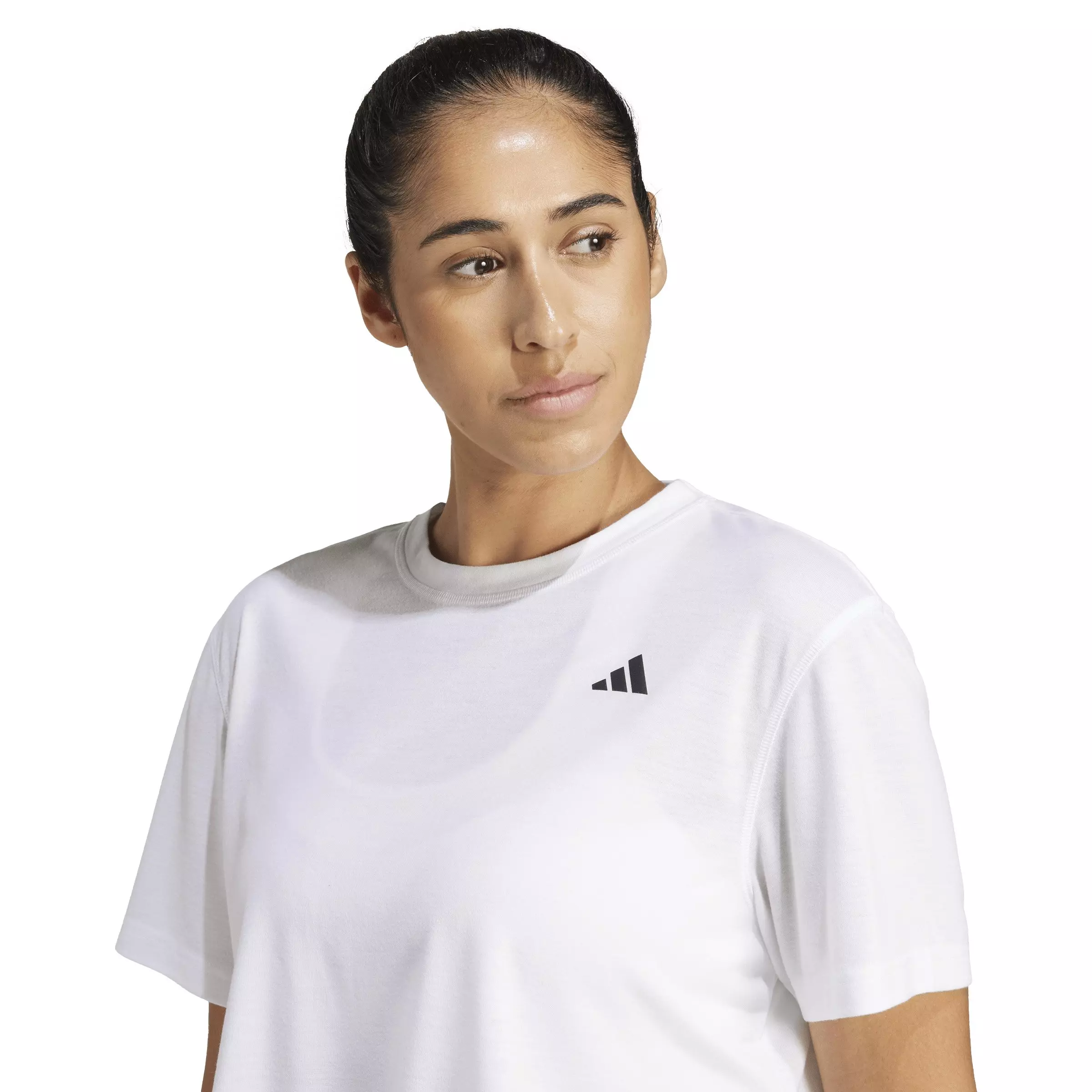 adidas Women's Train Essentials Boxy Workout T-Shirt - White - WHITE