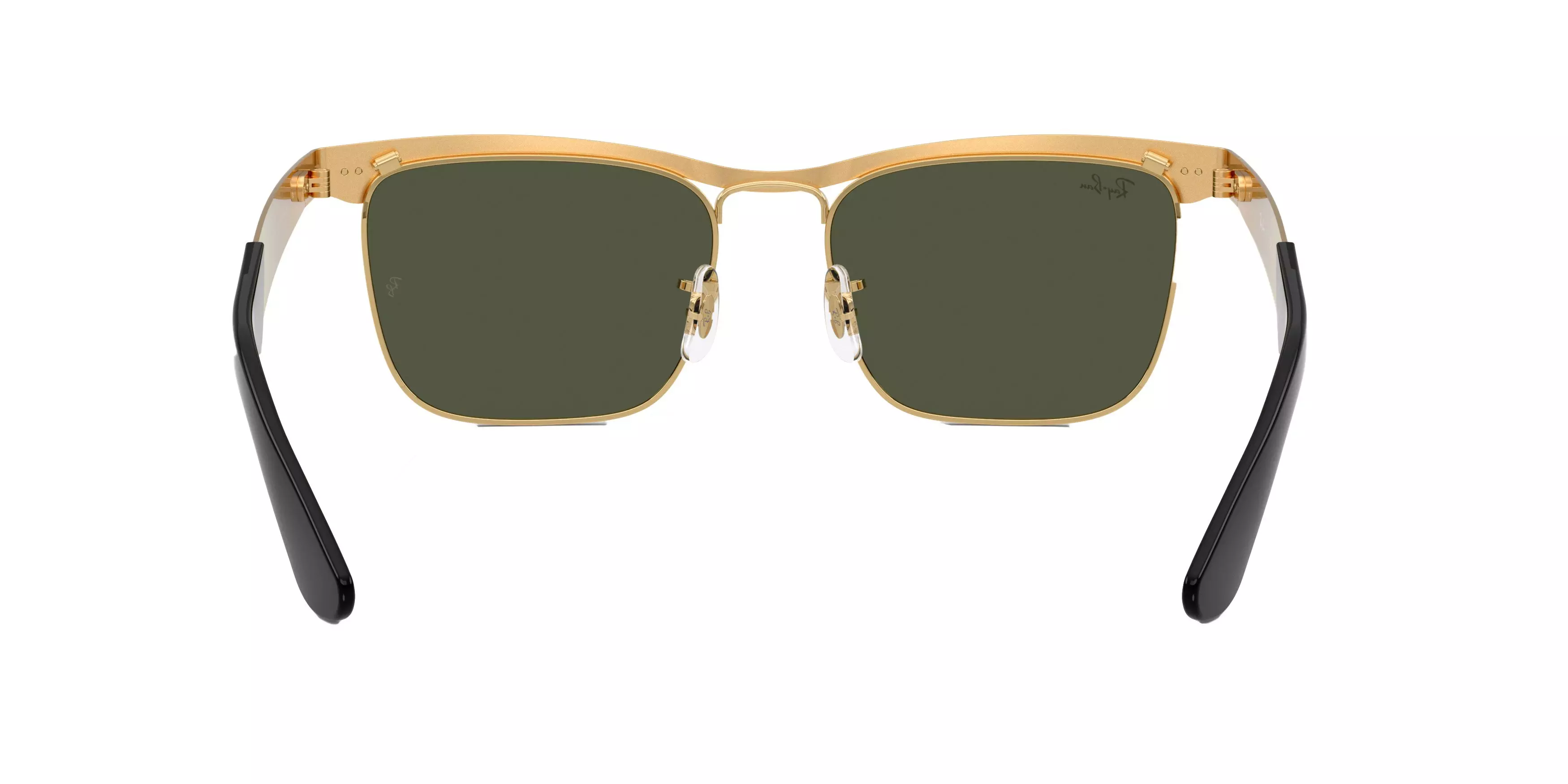 Ray-Ban Wayfarer Deluxe Green Sunglasses - Polished Gold - GOLD/GREEN