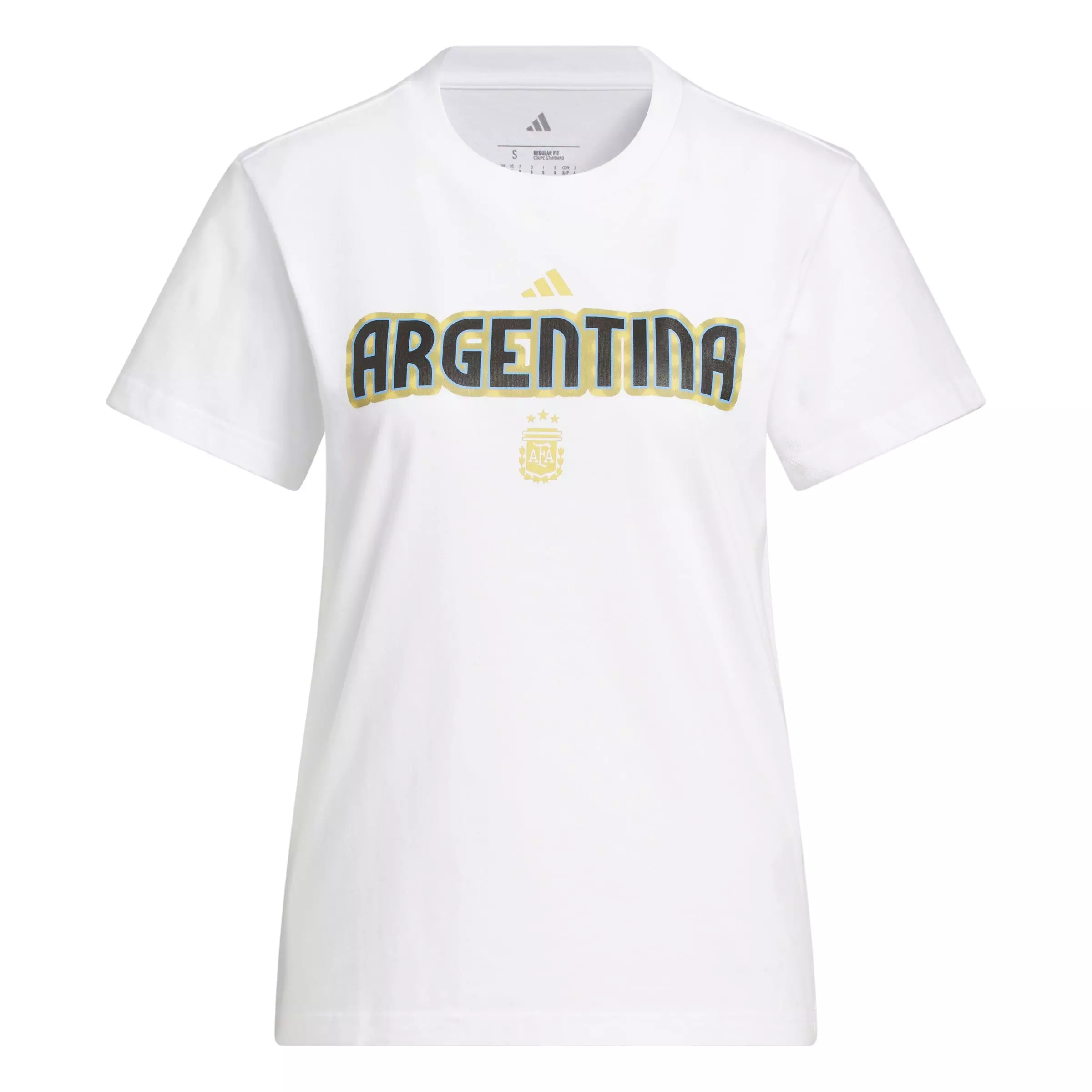 adidas Women's World Cup 26 Argentina Home Graphic Tee - White - WHITE