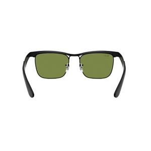 Ray-Ban Wayfarer Deluxe Green Sunglasses - Matte Black