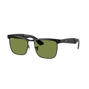 Ray-Ban Wayfarer Deluxe Green Sunglasses - Matte Black