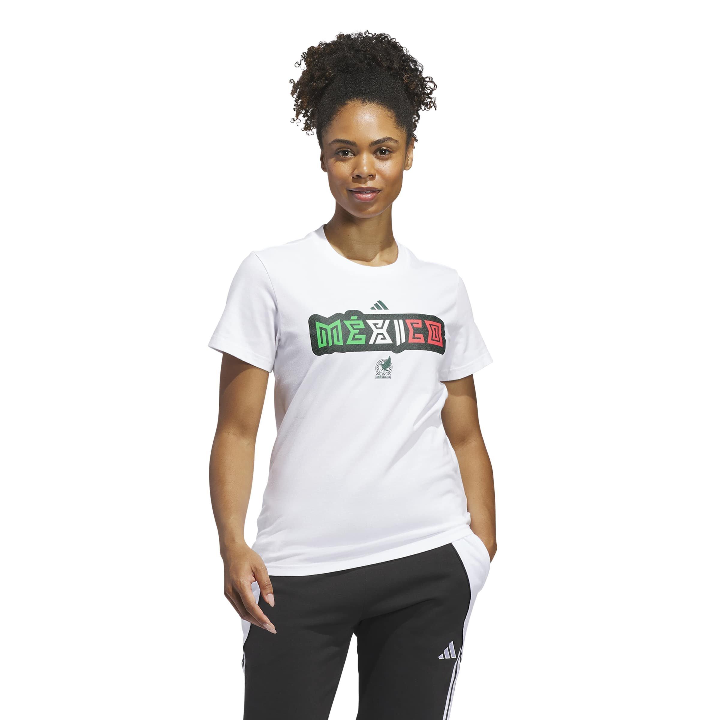 adidas Women's FIFA World Cup 26 Mexico Home Graphic Tee - White - WHITE Thumbnail View 1