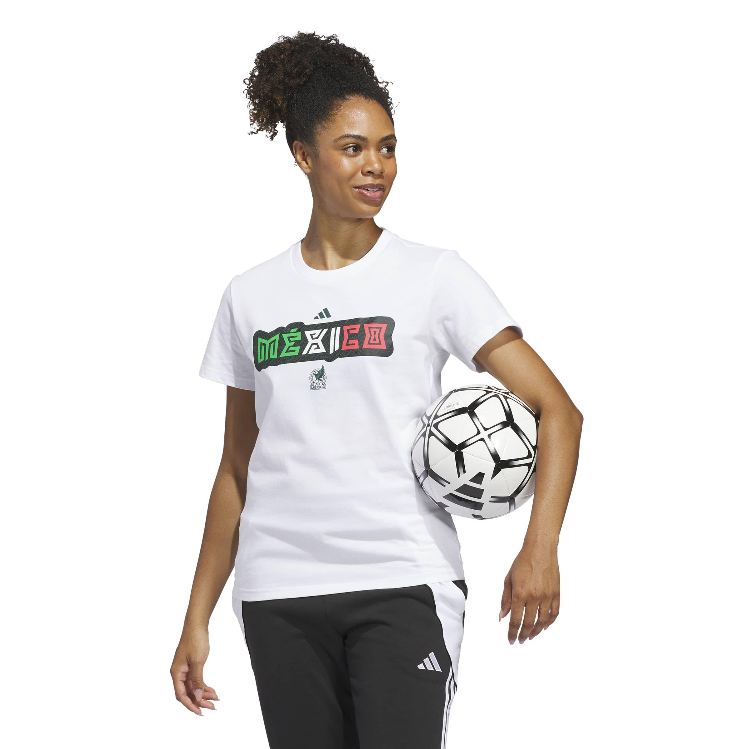 adidas Women's FIFA World Cup 26 Mexico Home Graphic Tee - White - WHITE Thumbnail View 5