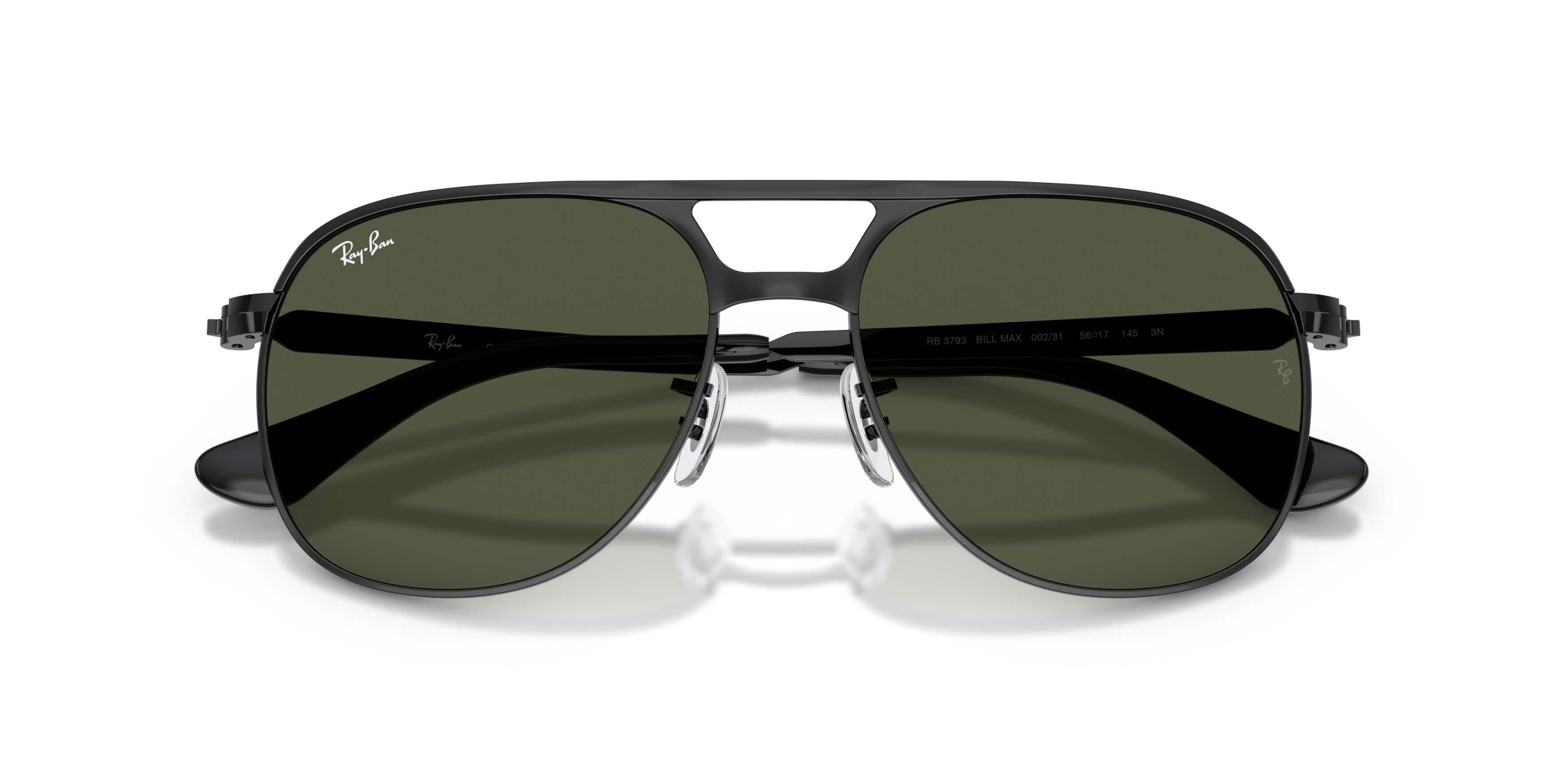 Ray-Ban Bill Max Green Sunglasses - Black - BLACK/GREEN