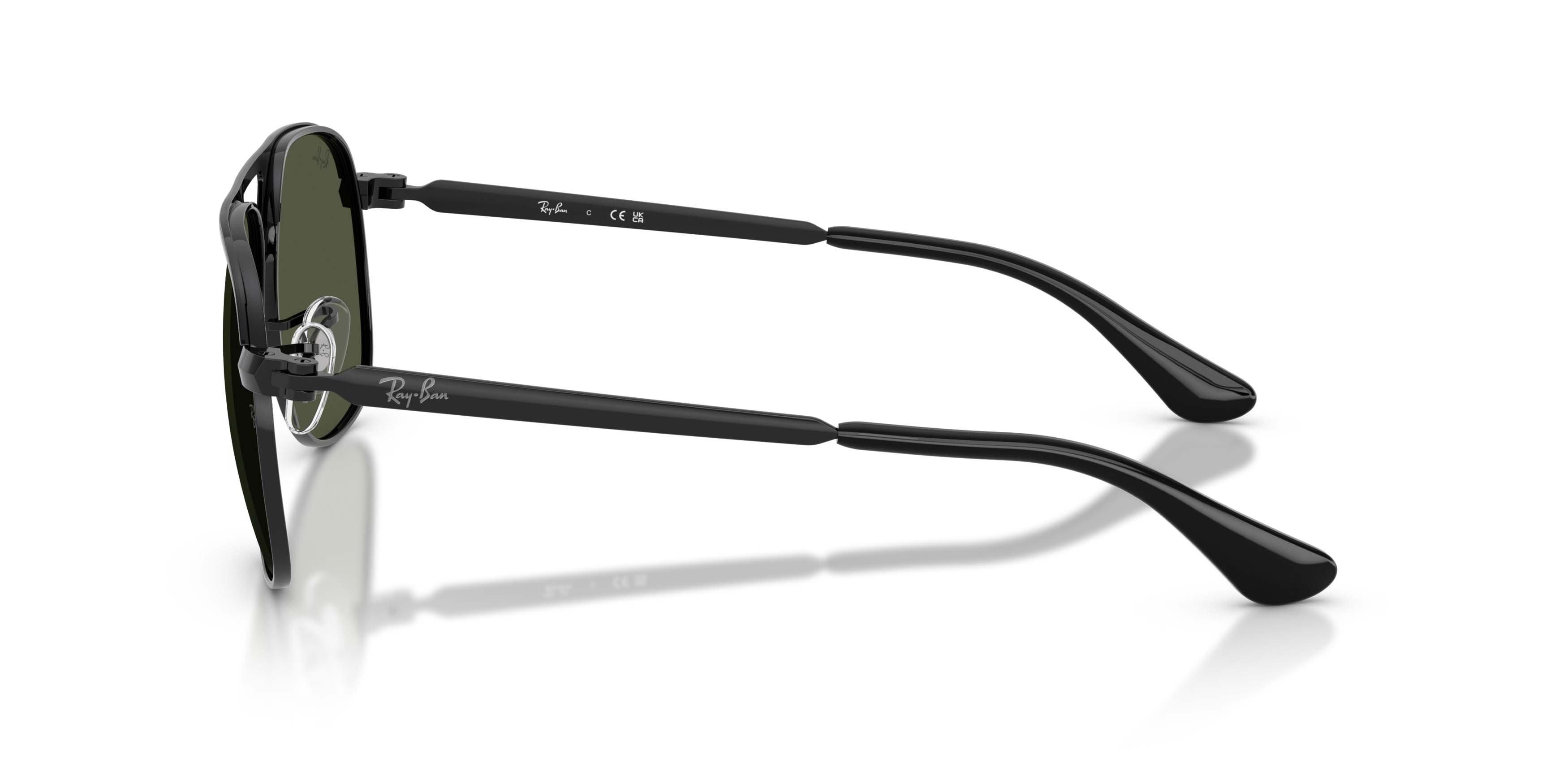 Ray-Ban Bill Max Green Sunglasses - Black - BLACK/GREEN