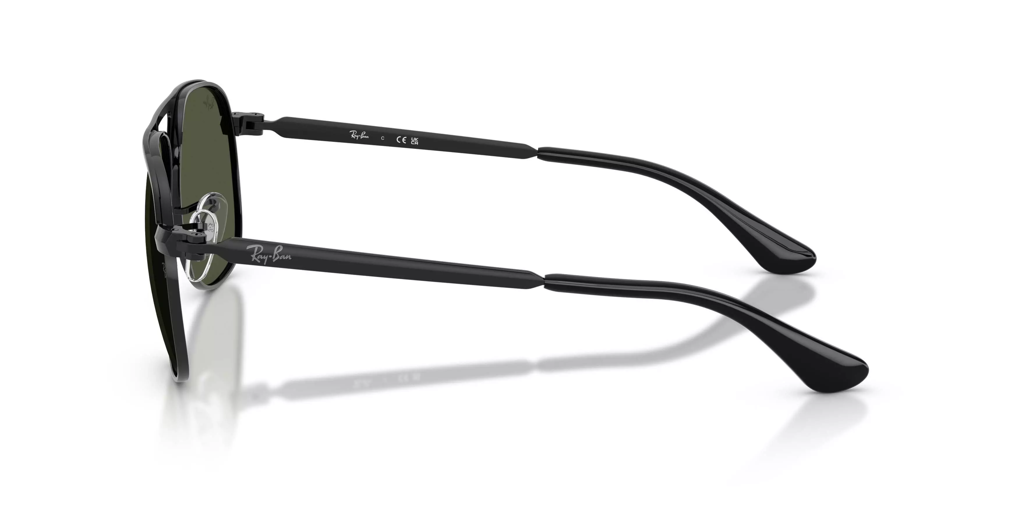Ray-Ban Bill Max Green Sunglasses - Black - BLACK/GREEN